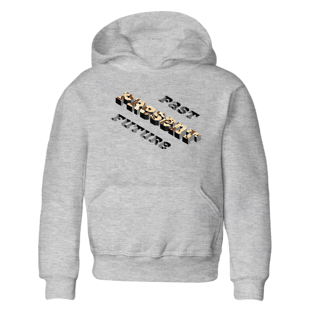 3s Desert Camo shirts to match jordans Past Present Future sneaker match tees Air Jordan 3 Desert Camo Drip Gear Zone streetwear brand Baby and Youth Heather Grey 2 cotton tee