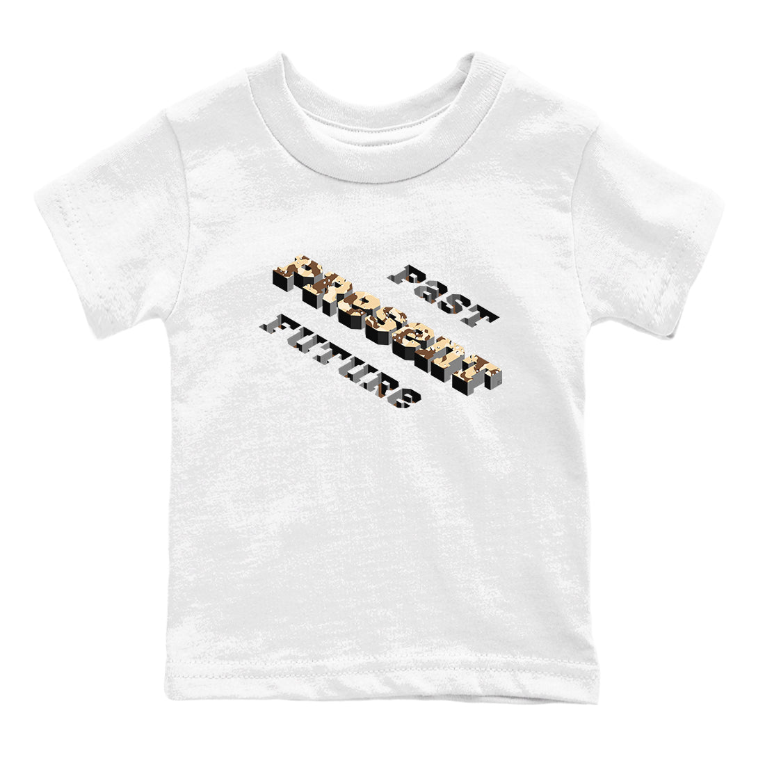 3s Desert Camo shirts to match jordans Past Present Future sneaker match tees Air Jordan 3 Desert Camo Drip Gear Zone streetwear brand Baby and Youth White 2 cotton tee