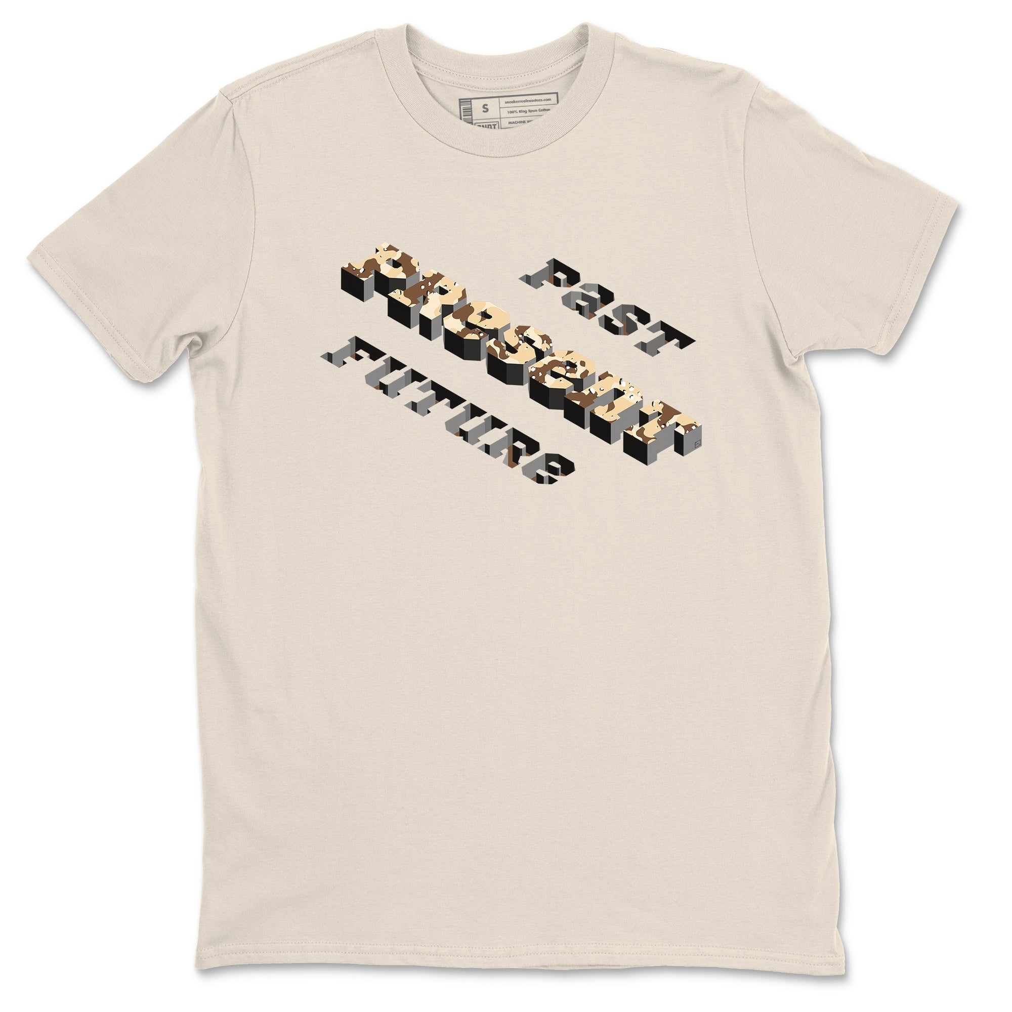 3s Desert Camo shirts to match jordans Past Present Future sneaker match tees Air Jordan 3 Desert Camo Drip Gear Zone streetwear brand Natural 2 unisex cotton tee