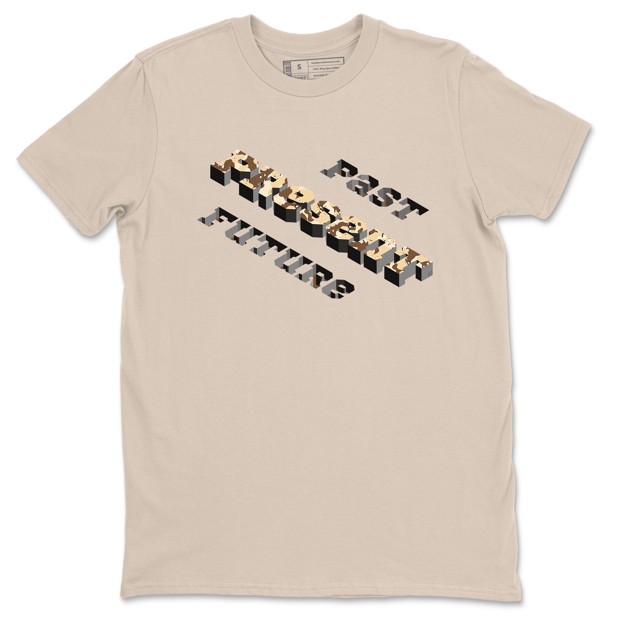 3s Desert Camo shirts to match jordans Past Present Future sneaker match tees Air Jordan 3 Desert Camo Drip Gear Zone streetwear brand Sand 2 unisex cotton tee