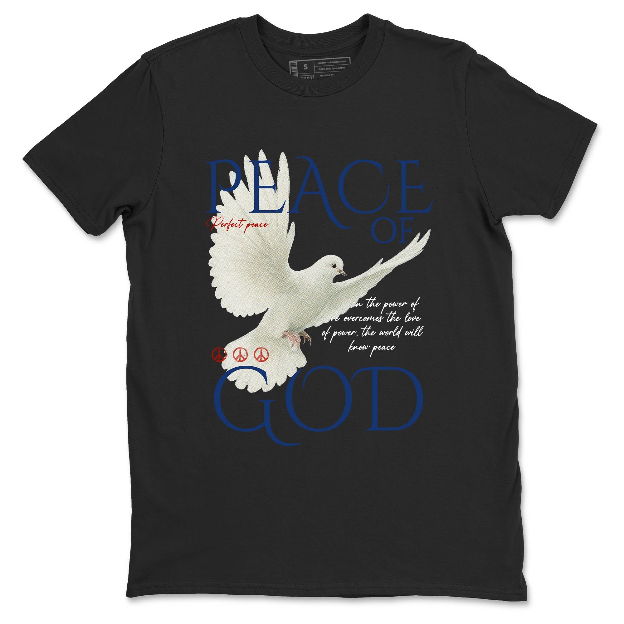 Sneaker Threads  Sneaker Tees To Match Air Jordan 11 Rare Air  Peace of God Graphic Tee Black 2. Perfect for Jordan releases 2025 colorways.