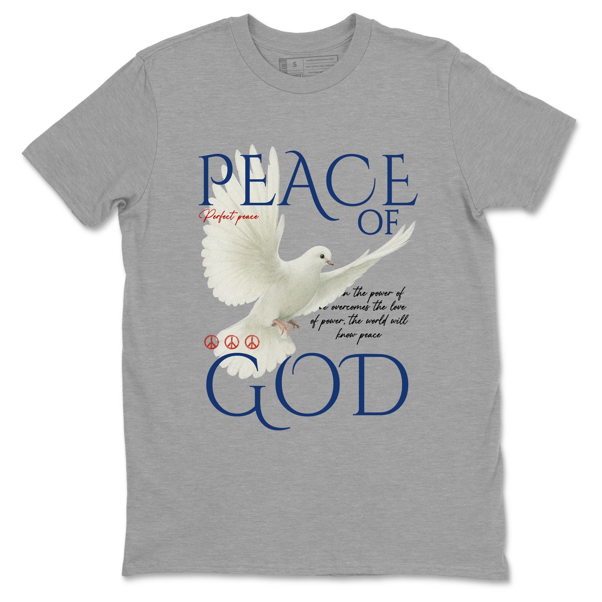 Sneaker Threads  Sneaker Tees To Match Air Jordan 11 Rare Air  Peace of God Graphic Tee Heather Grey 2. Perfect for Jordan releases 2025 colorways.