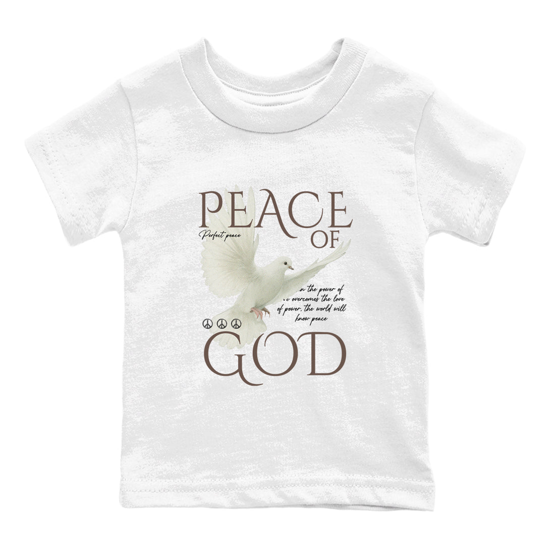 Sneaker match tees  Sneaker Tees To Match Air Jordan 4 Cave Stone Shoes  Peace of God Kids T-Shirt White 2