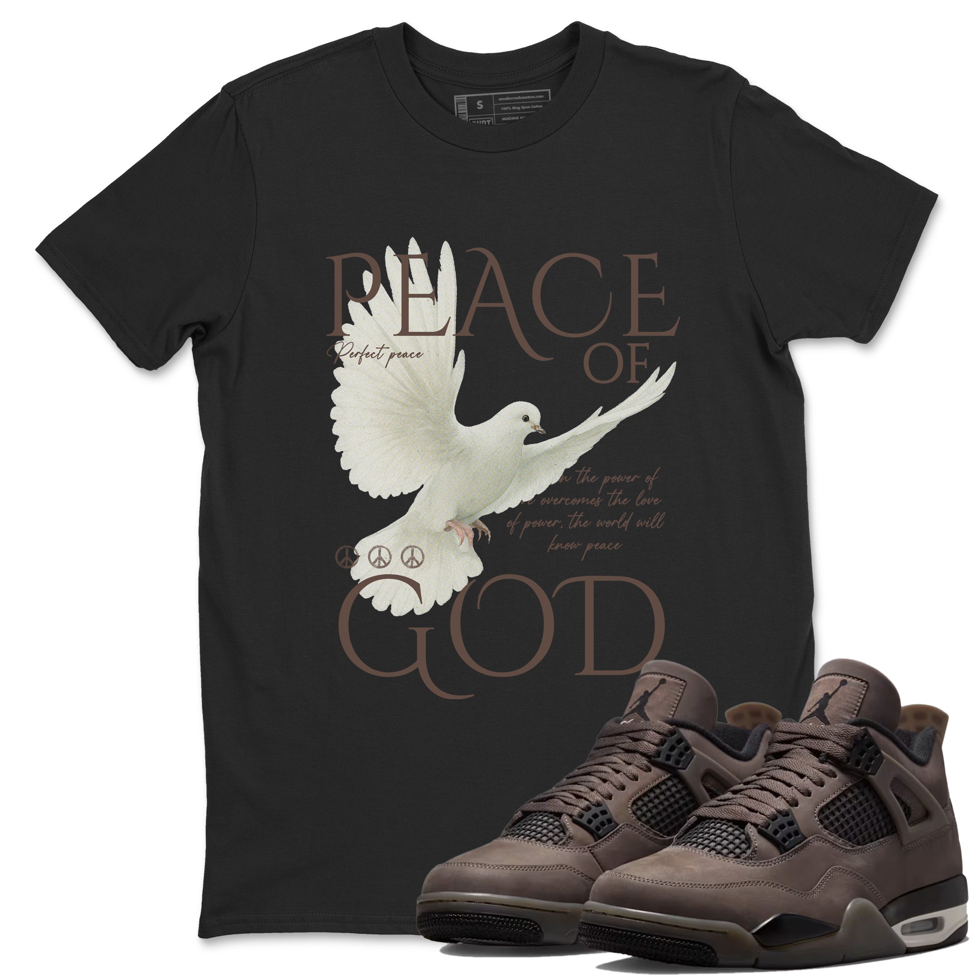 Sneaker match tees  Sneaker Tees To Match Air Jordan 4 Cave Stone Shoes  Peace of God Tee Black 1