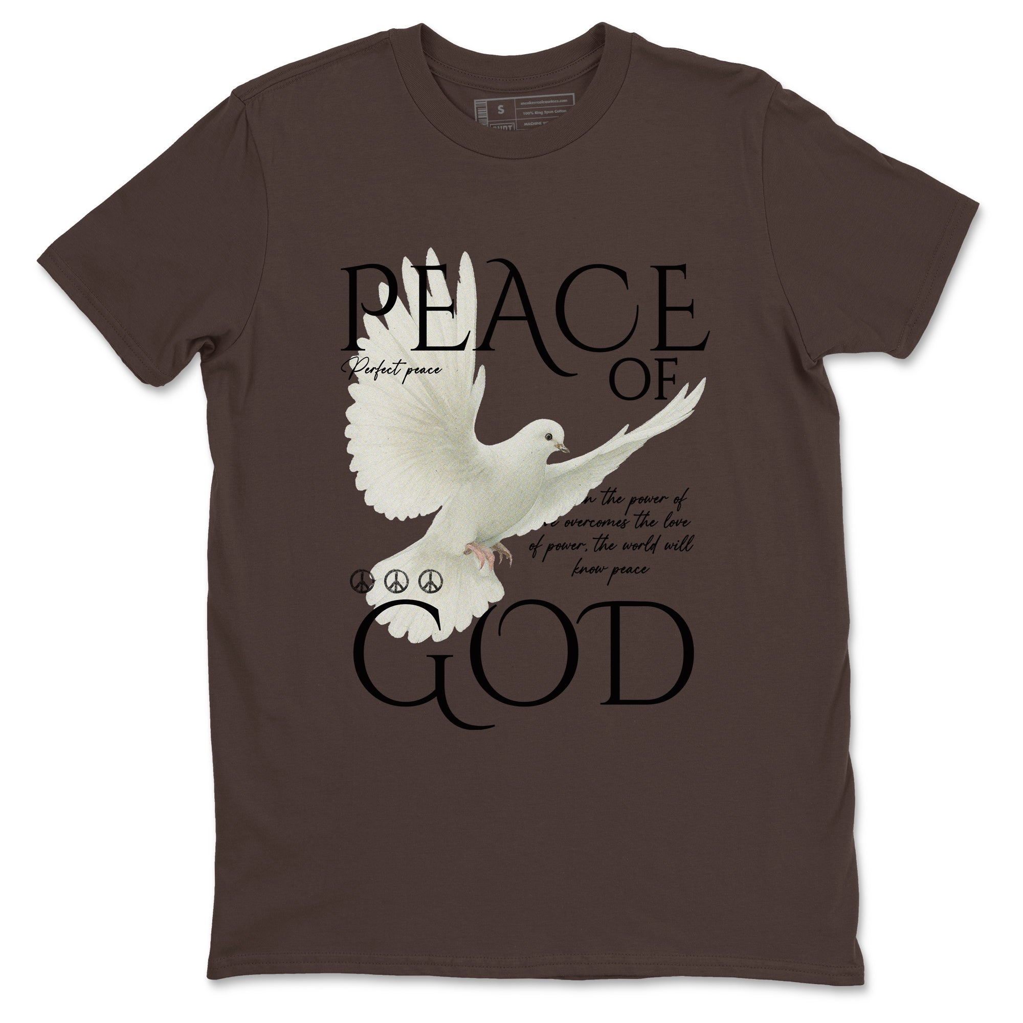 Sneaker match tees  Sneaker Tees To Match Air Jordan 4 Cave Stone Shoes  Peace of God Tee Dark Chocolate 2