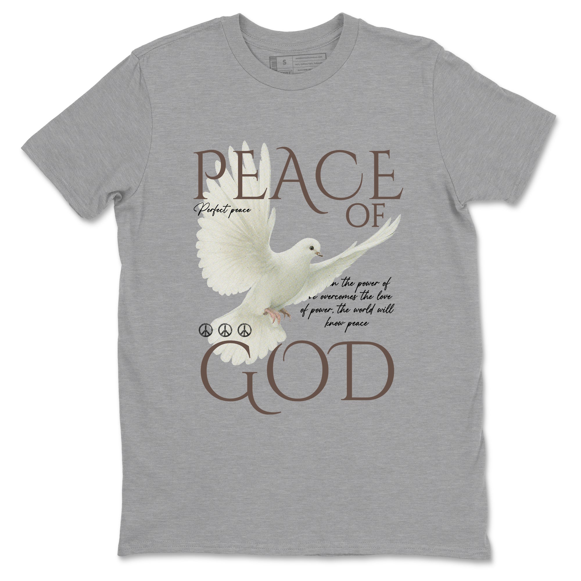 Sneaker match tees  Sneaker Tees To Match Air Jordan 4 Cave Stone Shoes  Peace of God Tee Heather Grey 2