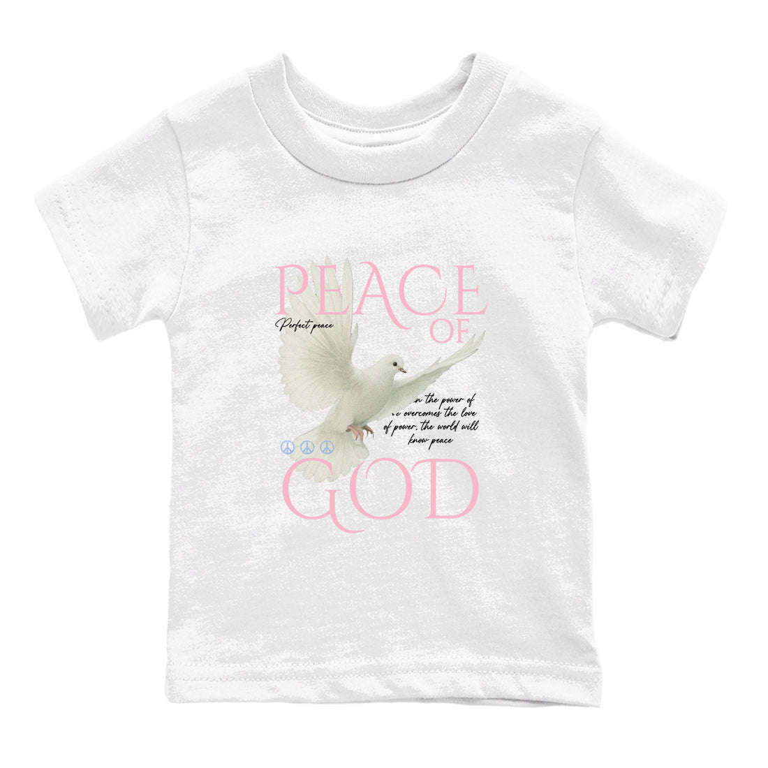 Sneaker match tees  Sneaker Tees To Match Air Jordan 5 Medium Soft Pink Shoes  Peace of God Kids T-Shirt White 2