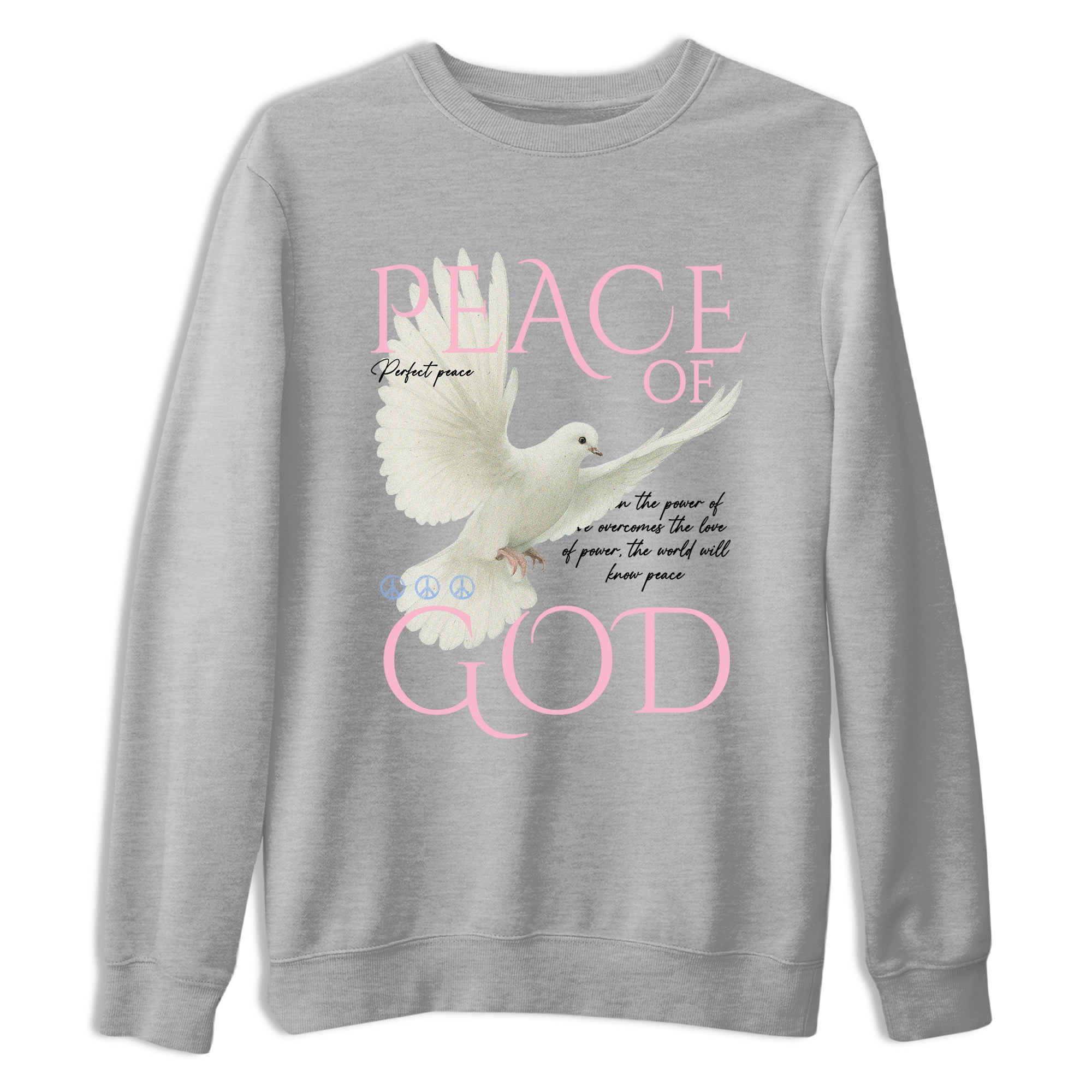 Sneaker match tees  Sneaker Tees To Match Air Jordan 5 Medium Soft Pink Shoes  Peace of God Tee Heather Grey 2