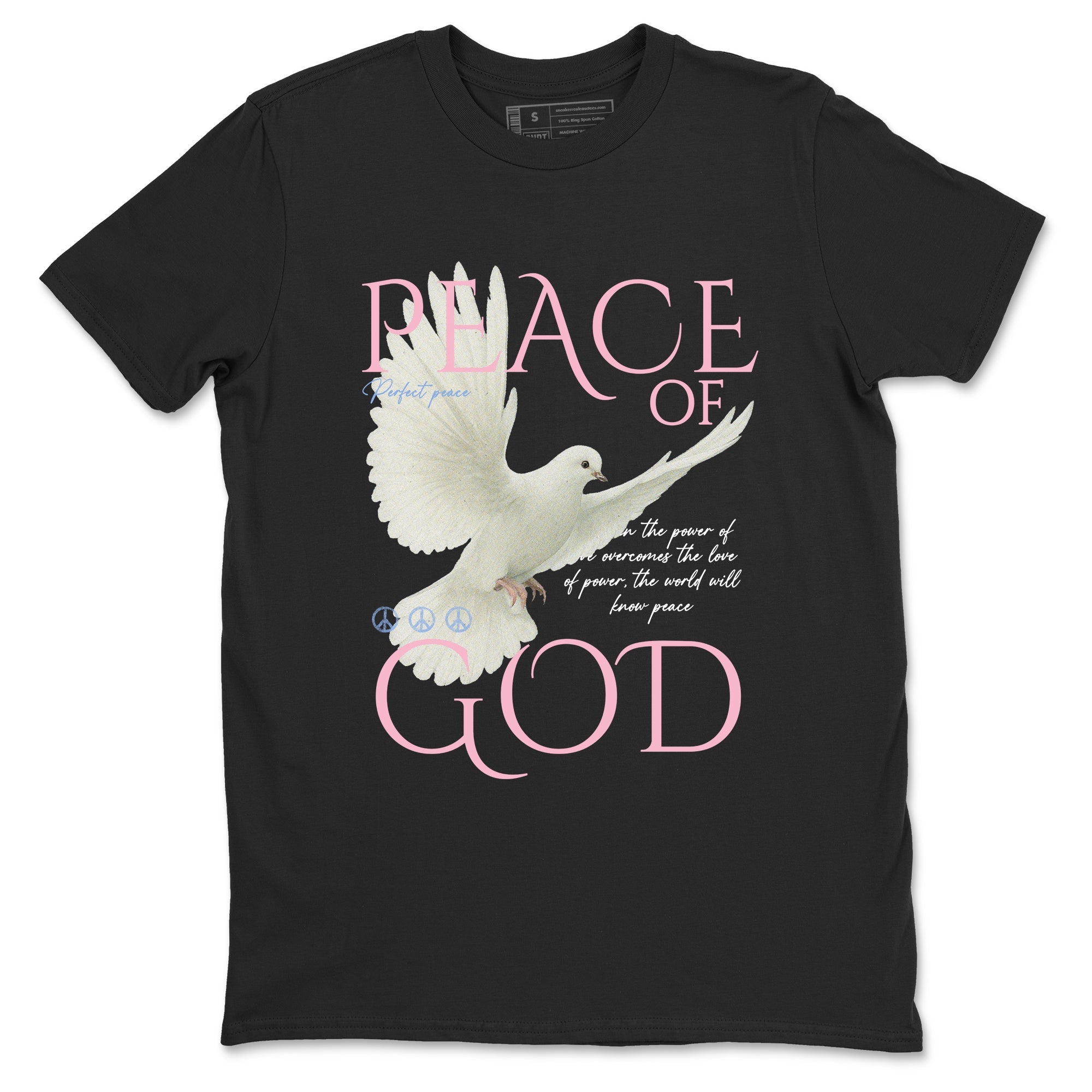 Sneaker match tees  Sneaker Tees To Match Air Jordan 5 Medium Soft Pink Shoes  Peace of God Tee Black 2