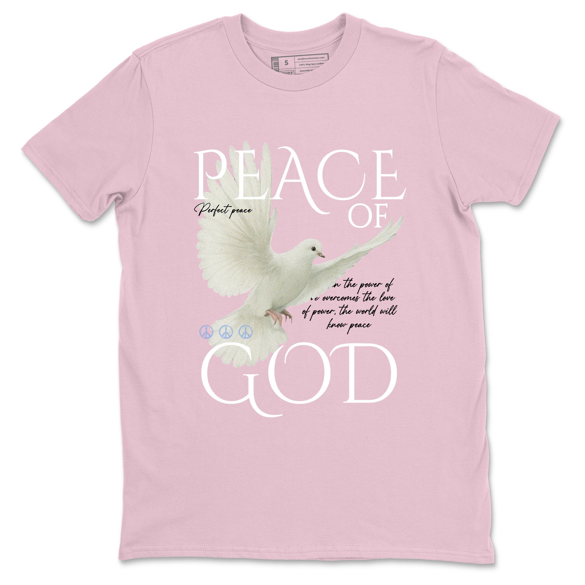 Sneaker match tees  Sneaker Tees To Match Air Jordan 5 Medium Soft Pink Shoes  Peace of God Tee Pink 2