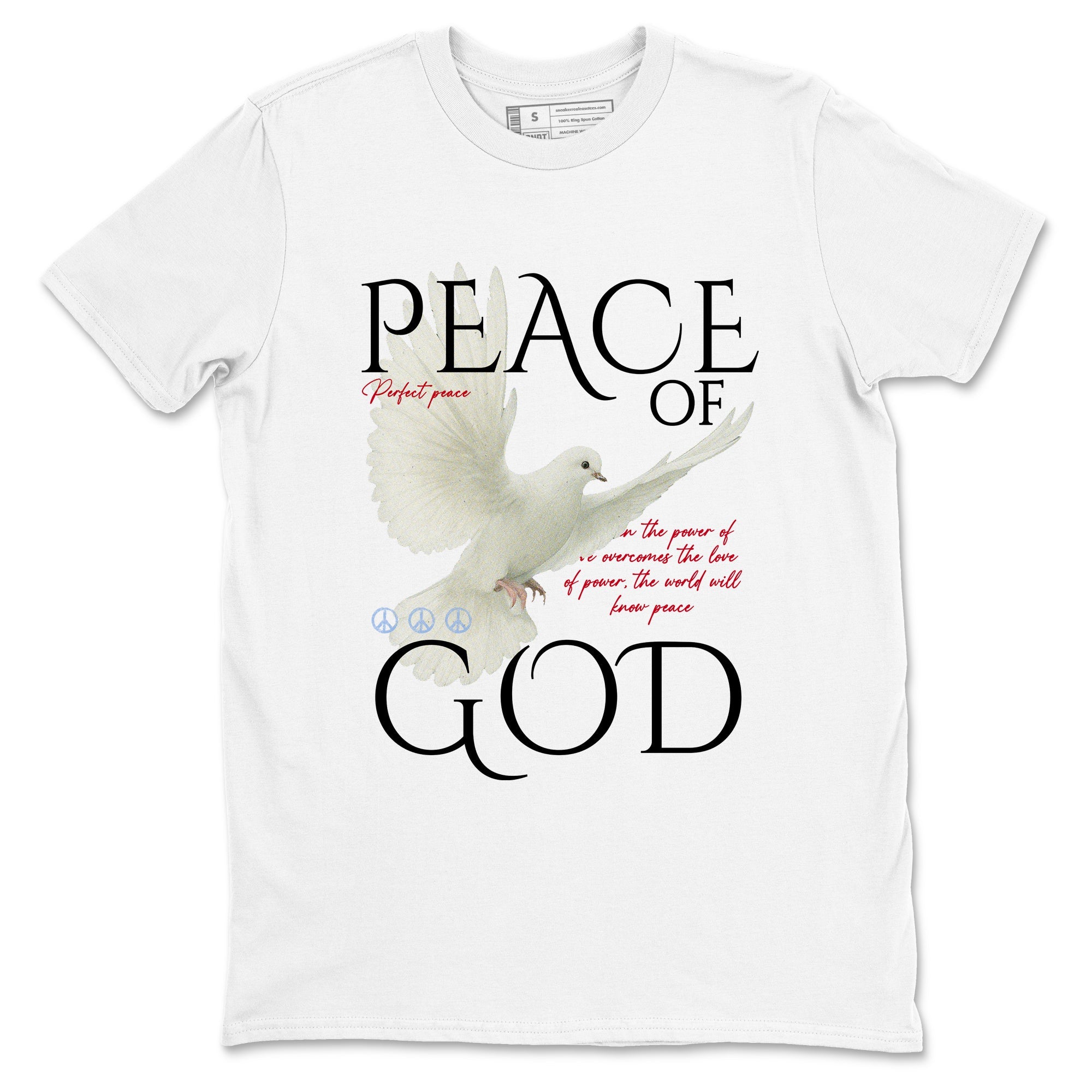Sneaker match tees  Sneaker Tees To Match Air Jordan 5 Fire Red Shoes  Peace of God Tee White 2
