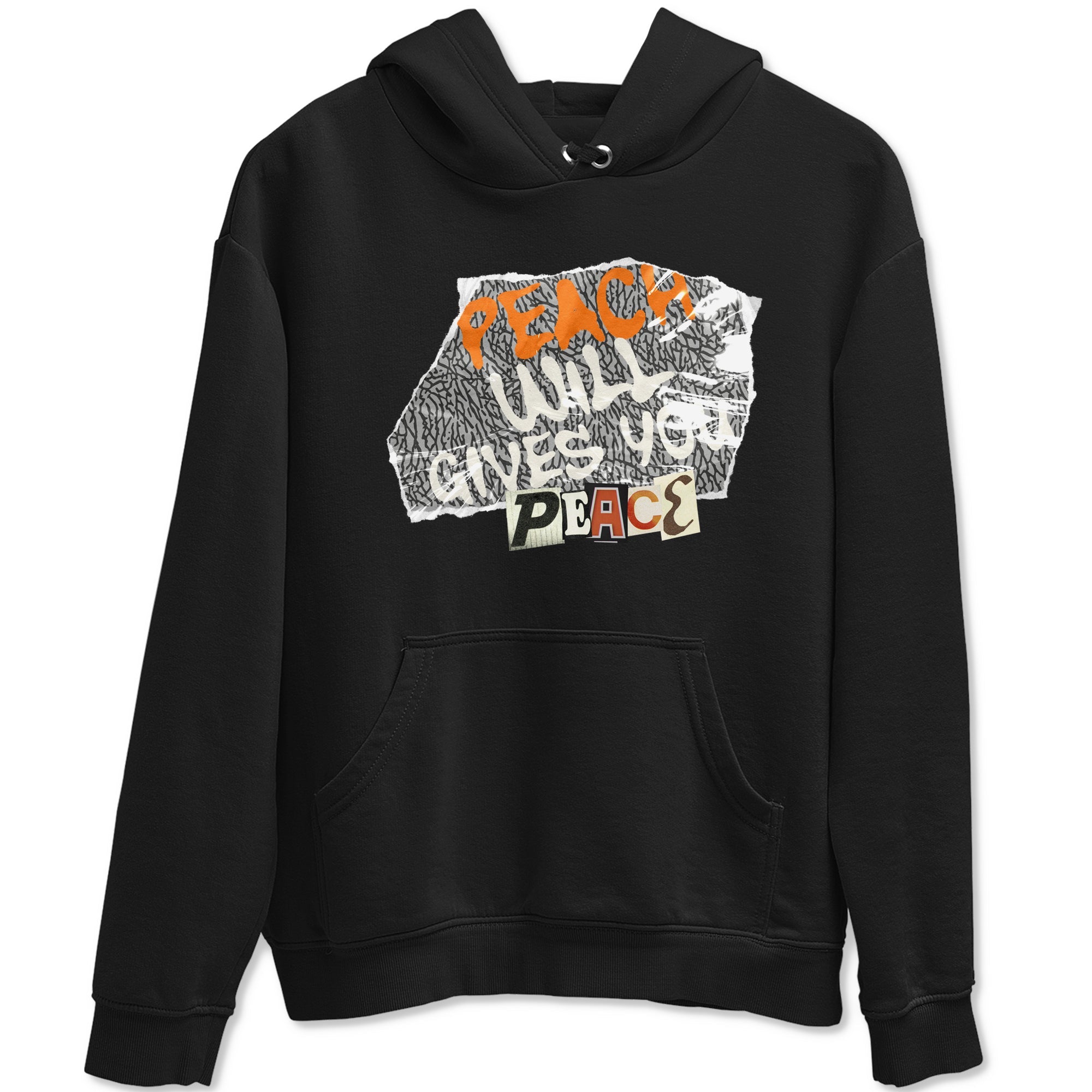 3s Georgia Peach shirt to match jordans Peach Will Gives You Peace sneaker tees Air Jordan 3 Georgia Peach Drip Gear Zone unisex cotton Black 2 crew neck shirt
