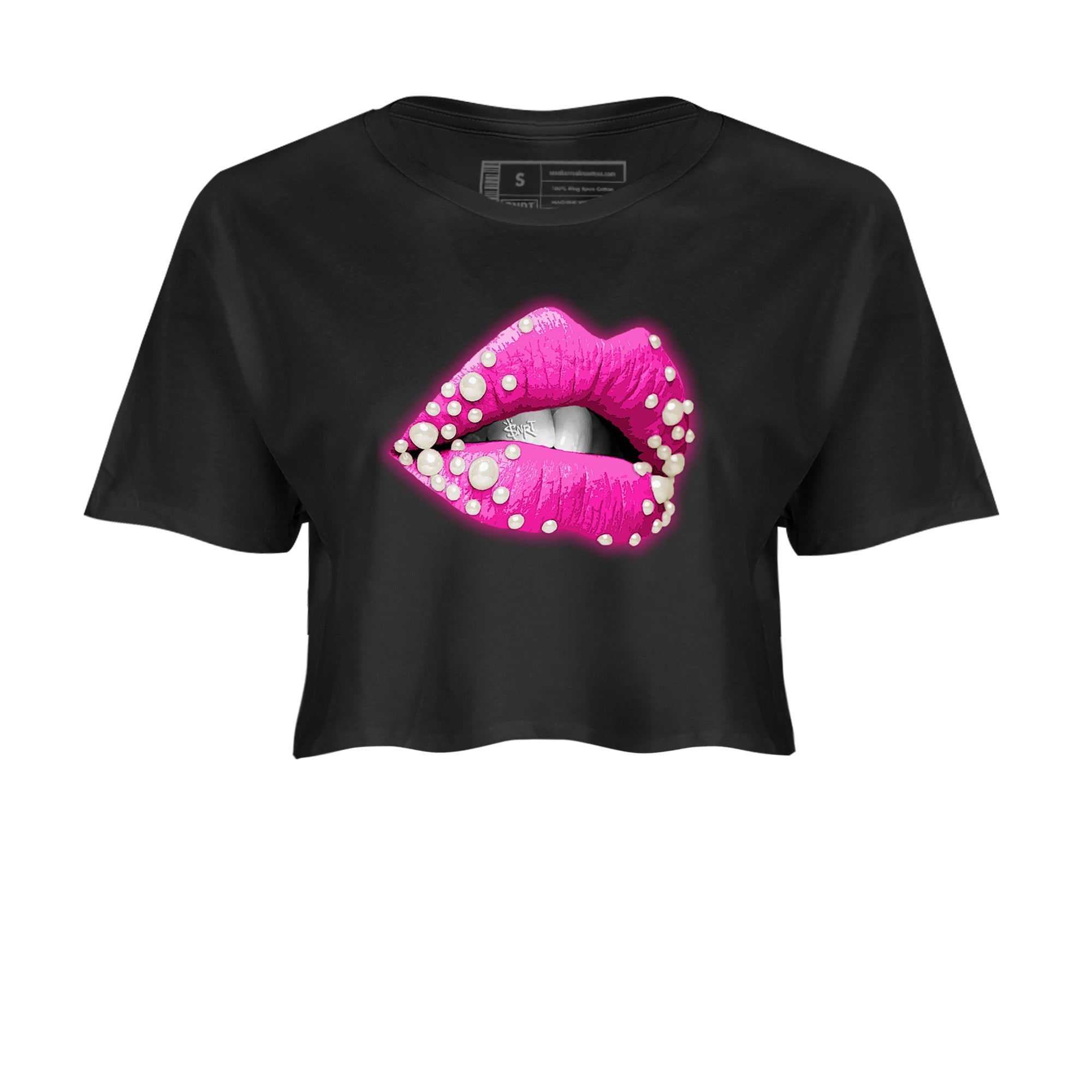 Nike KD 4 Retro Aunt Pearl shirts to match jordans Pearl Lips sneaker match tees Nike KD 4 Aunt Pearl match shoes to clothes Drip Gear Zone unisex cotton Black 2 crop tee