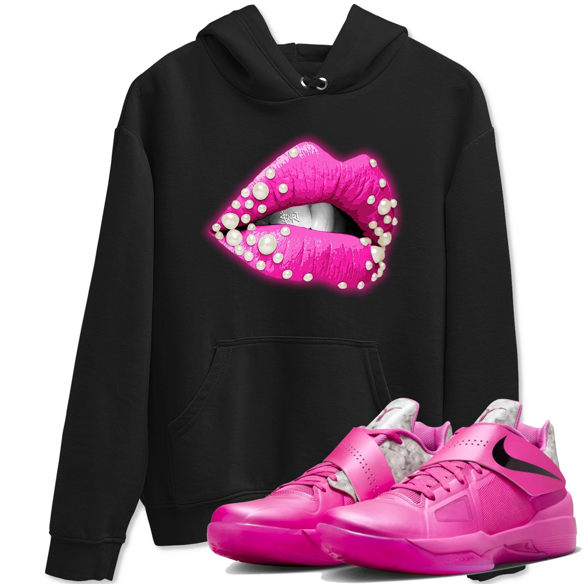 Nike KD 4 Retro Aunt Pearl shirts to match jordans Pearl Lips sneaker match tees Nike KD 4 Aunt Pearl match shoes to clothes Drip Gear Zone unisex cotton Black 1 shirts