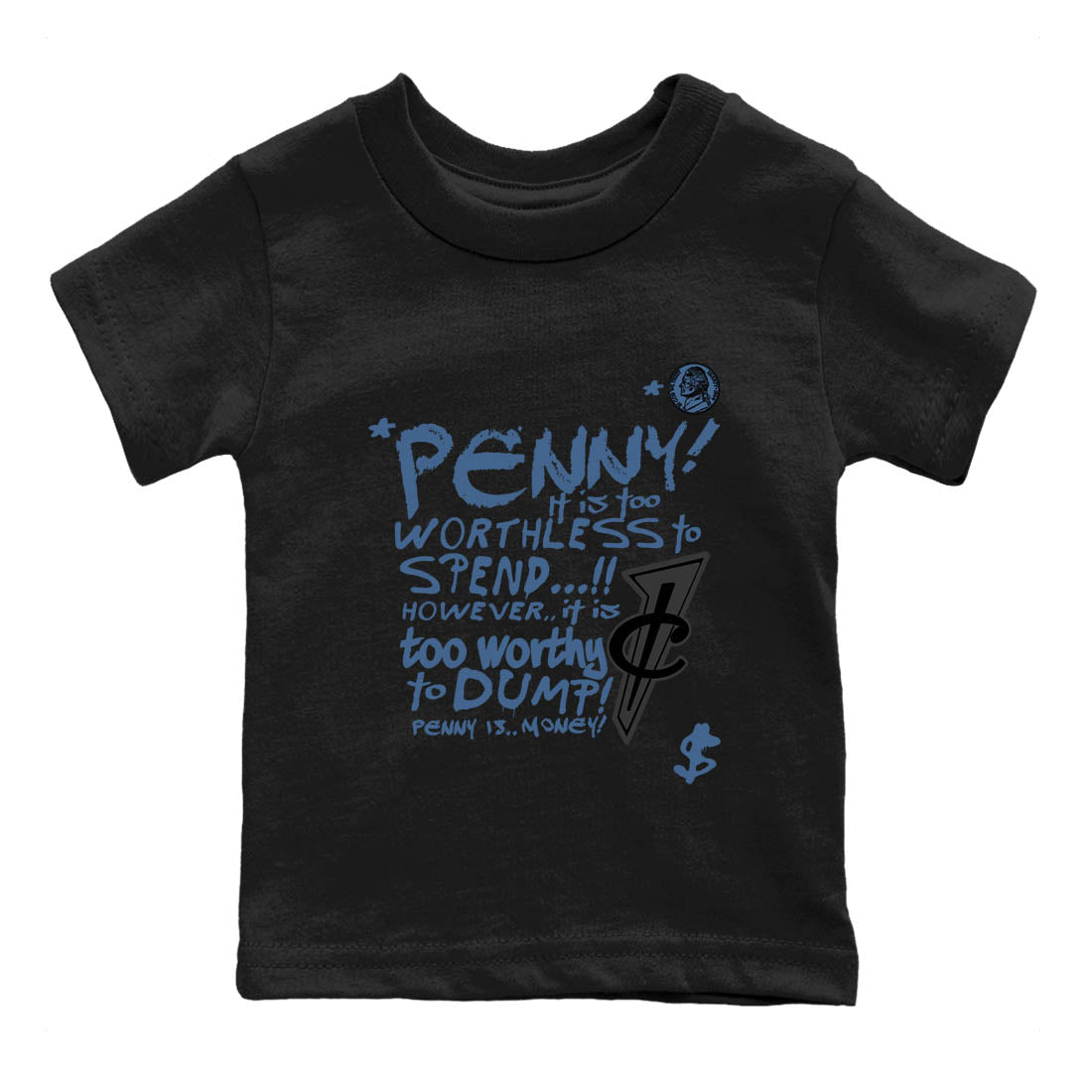 Sneaker Threads  Sneaker Tees To Match Air Foamposite One Carbon Fiber  Penny Is Youth Graphic Tee Black 2. Perfect for Jordan releases 2025 colorways.