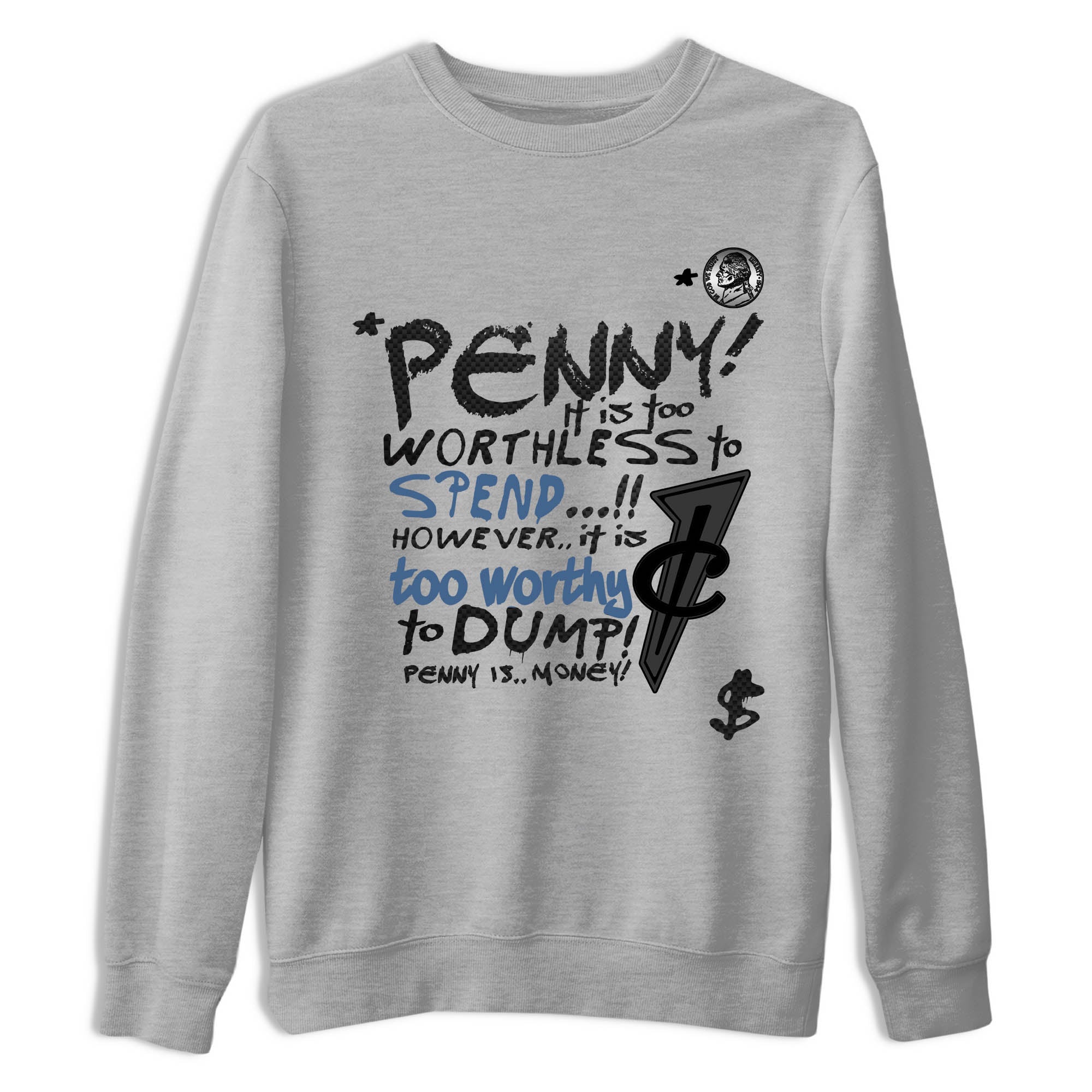 Sneaker Threads  Sneaker Tees To Match Air Foamposite One Carbon Fiber  Penny Is Graphic Tee Heather Grey 2. Perfect for Jordan releases 2025 colorways.