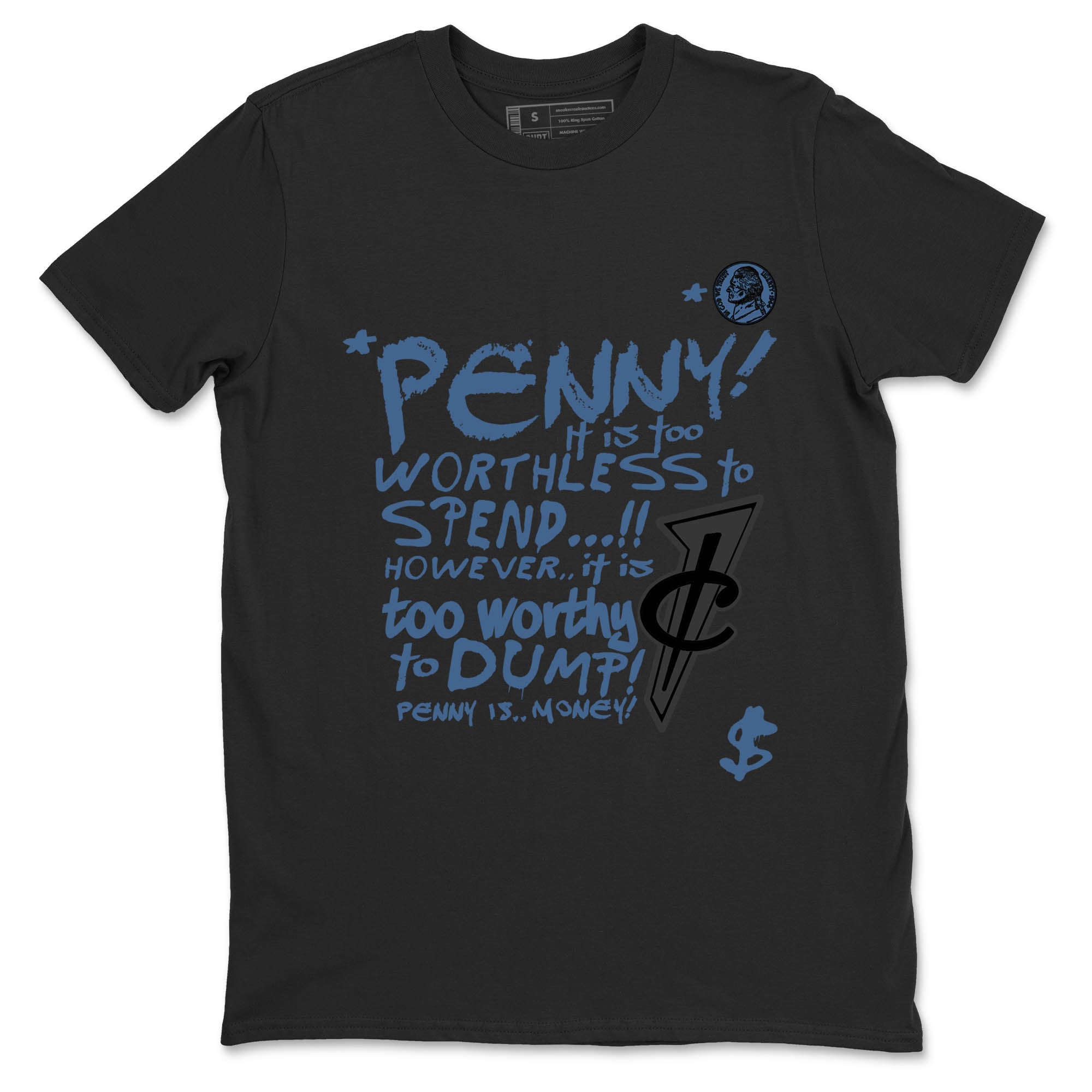 Sneaker Threads  Sneaker Tees To Match Air Foamposite One Carbon Fiber  Penny Is Graphic Tee Black 2. Perfect for Jordan releases 2025 colorways.
