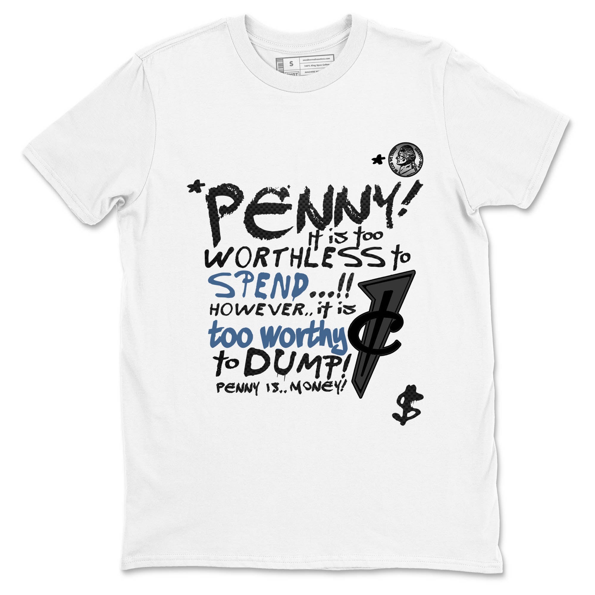 Sneaker Threads  Sneaker Tees To Match Air Foamposite One Carbon Fiber  Penny Is Graphic Tee White 2. Perfect for Jordan releases 2025 colorways.