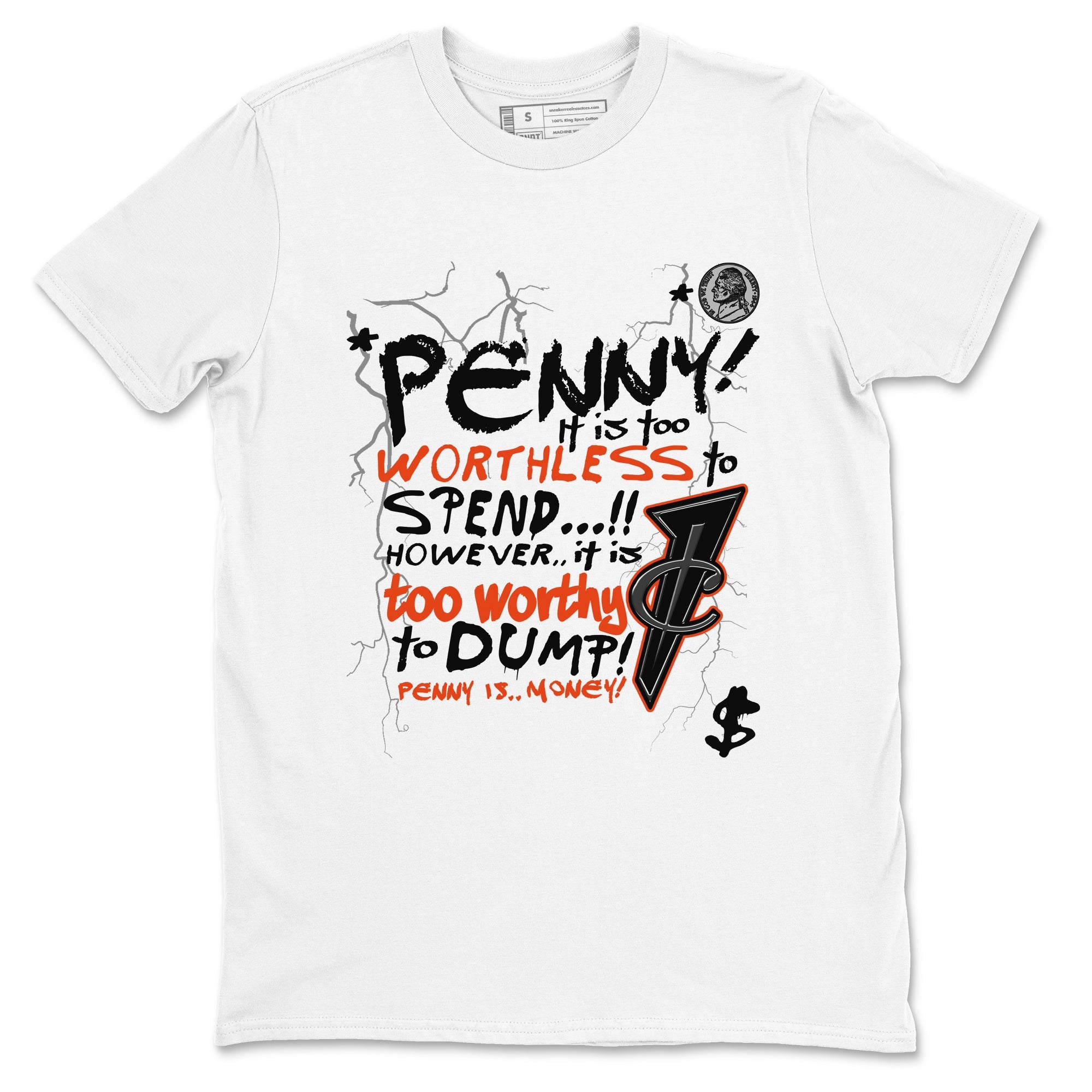 Foams One Jin shirts to match jordans Penny Is sneaker match tees Air Foamposite One Jin match shoes to clothes Drip Gear Zone unisex cotton White 2 shirts
