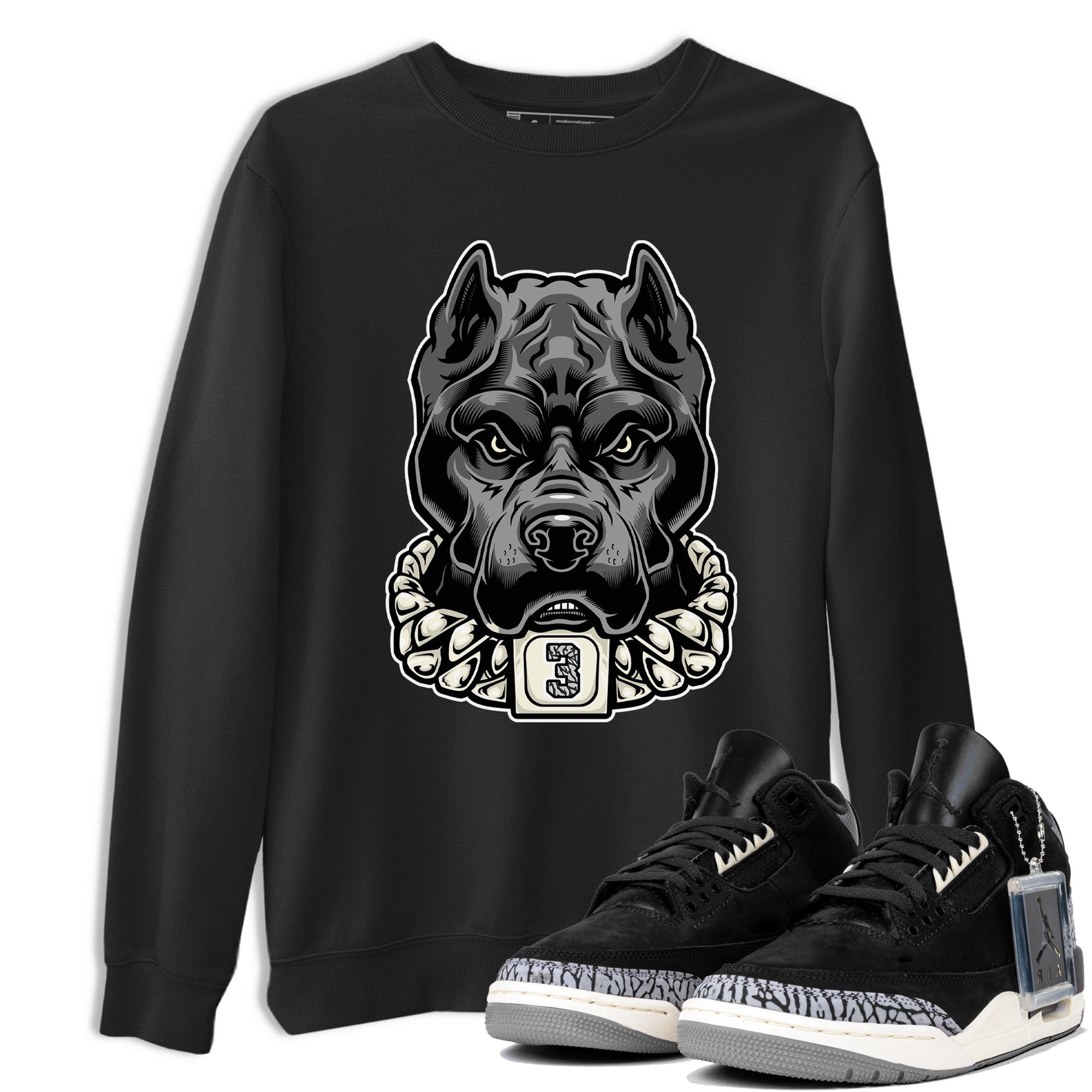 Air Jordan 3 Off Noir shirt to match jordans Pitbull sneaker tees Air Jordan 3 Retro Off Noir Drip Gear Zone Unisex Black 1 T-Shirt
