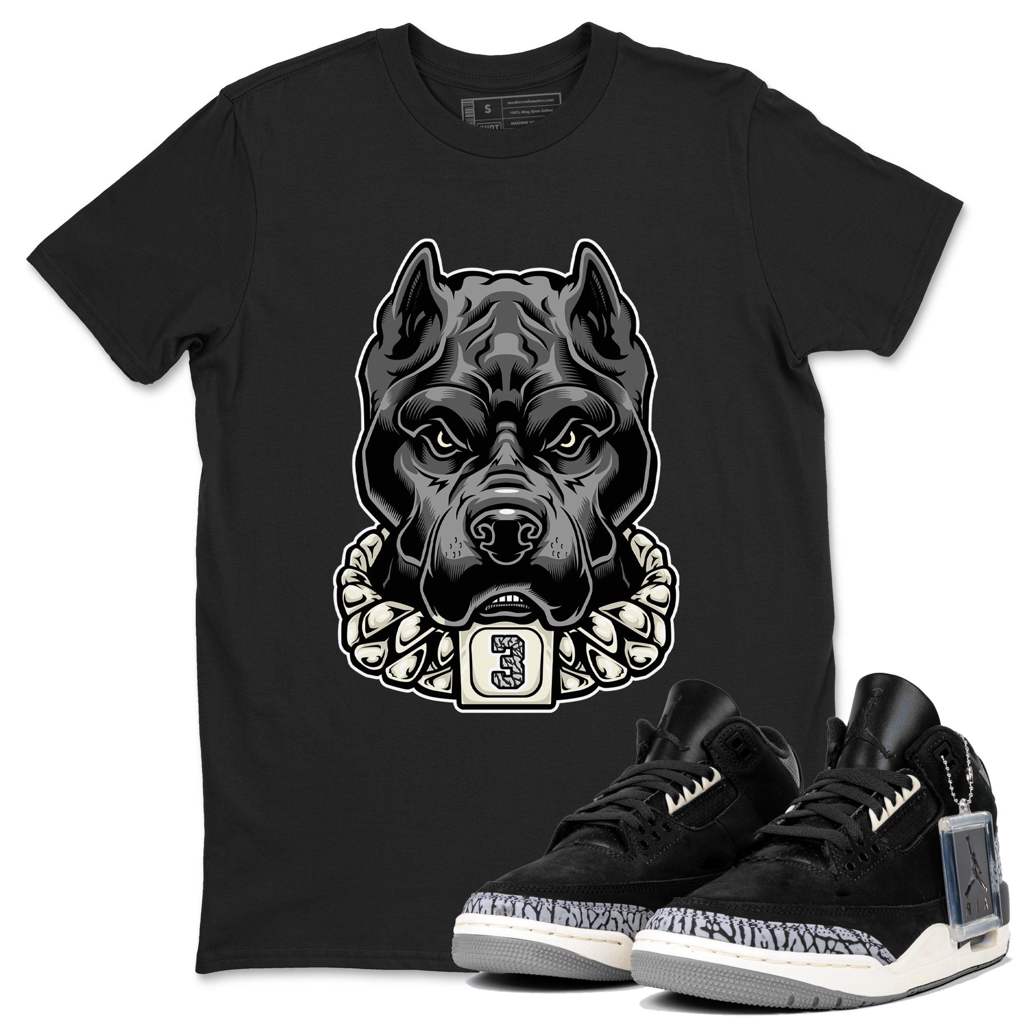 Air Jordan 3 Off Noir shirt to match jordans Pitbull sneaker tees Air Jordan 3 Retro Off Noir Drip Gear Zone Unisex Black 1 T-Shirt