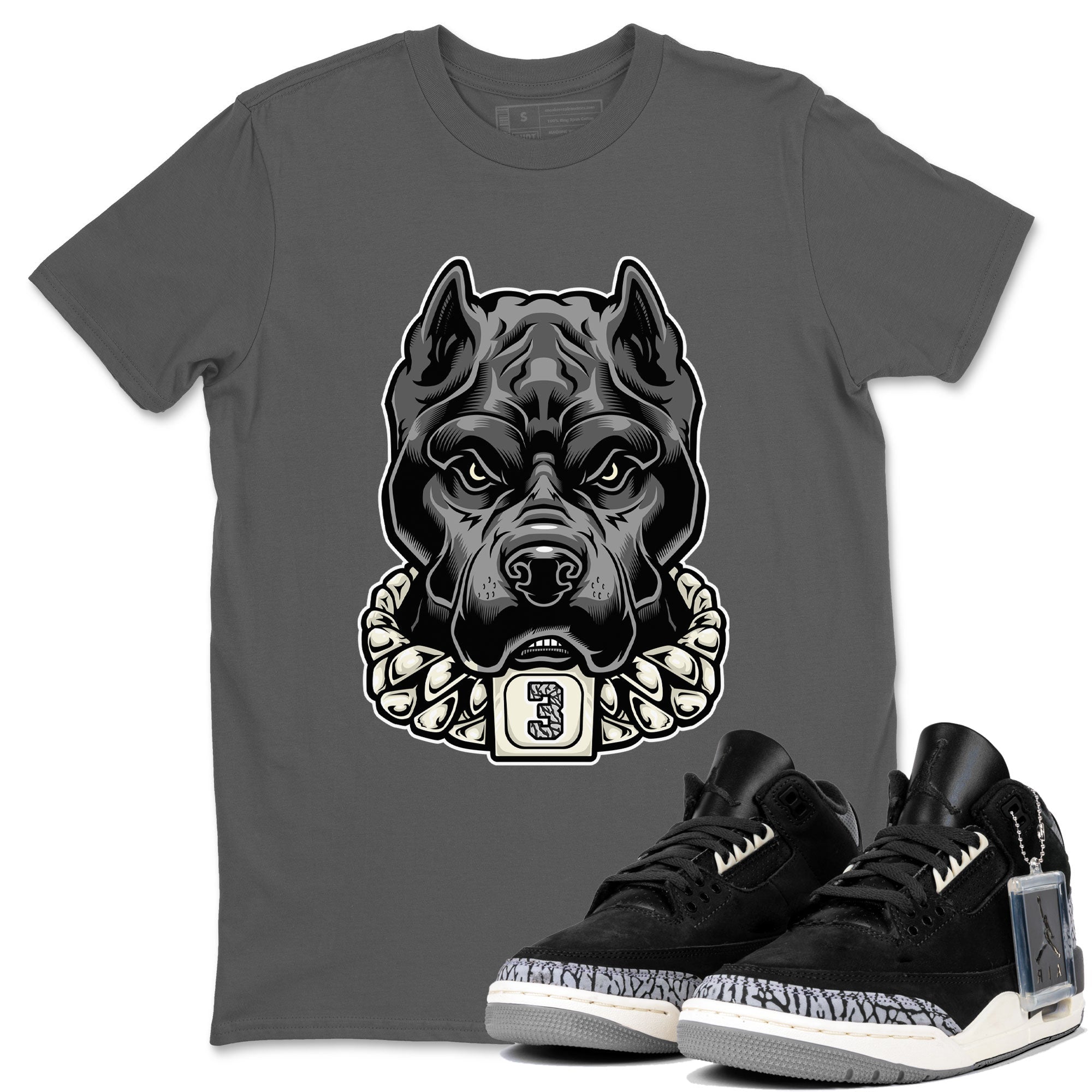 Air Jordan 3 Off Noir shirt to match jordans Pitbull sneaker tees Air Jordan 3 Retro Off Noir Drip Gear Zone Unisex Cool Grey 1 T-Shirt