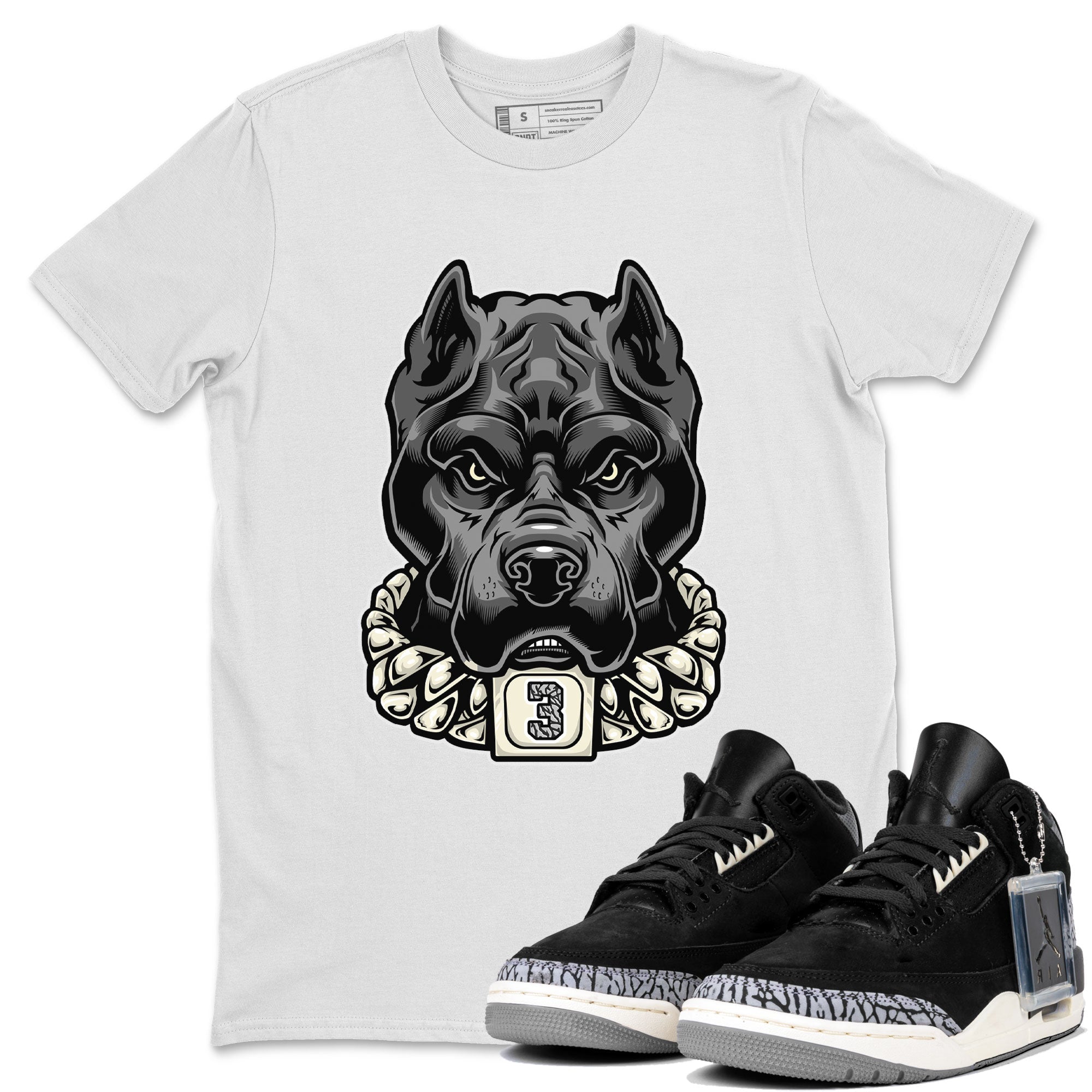Air Jordan 3 Off Noir shirt to match jordans Pitbull sneaker tees Air Jordan 3 Retro Off Noir Drip Gear Zone Unisex White 1 T-Shirt