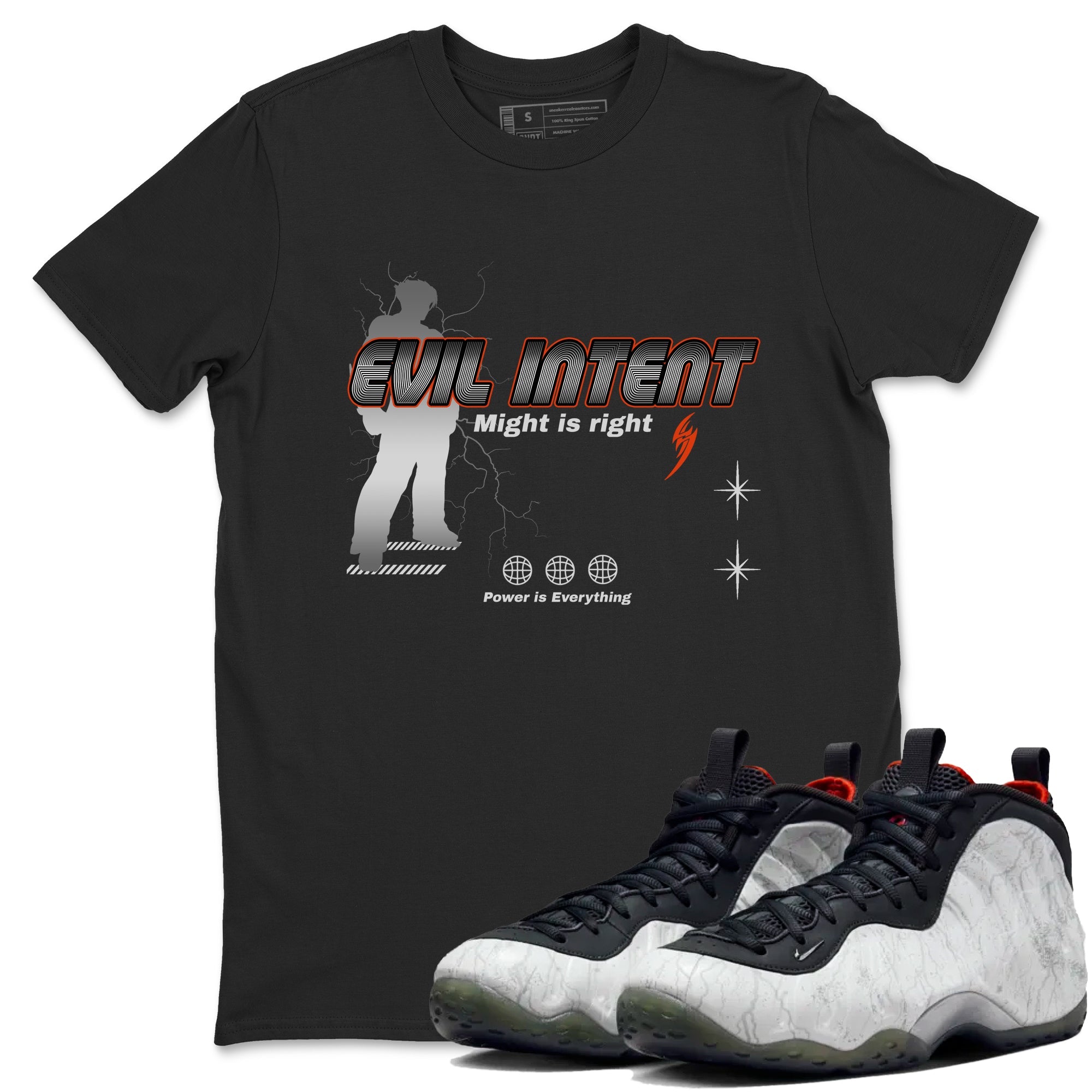 Foams One Jin shirts to match jordans Power Is Everything sneaker match tees Air Foamposite One Jin match shoes to clothes Drip Gear Zone unisex cotton Black 1 shirts