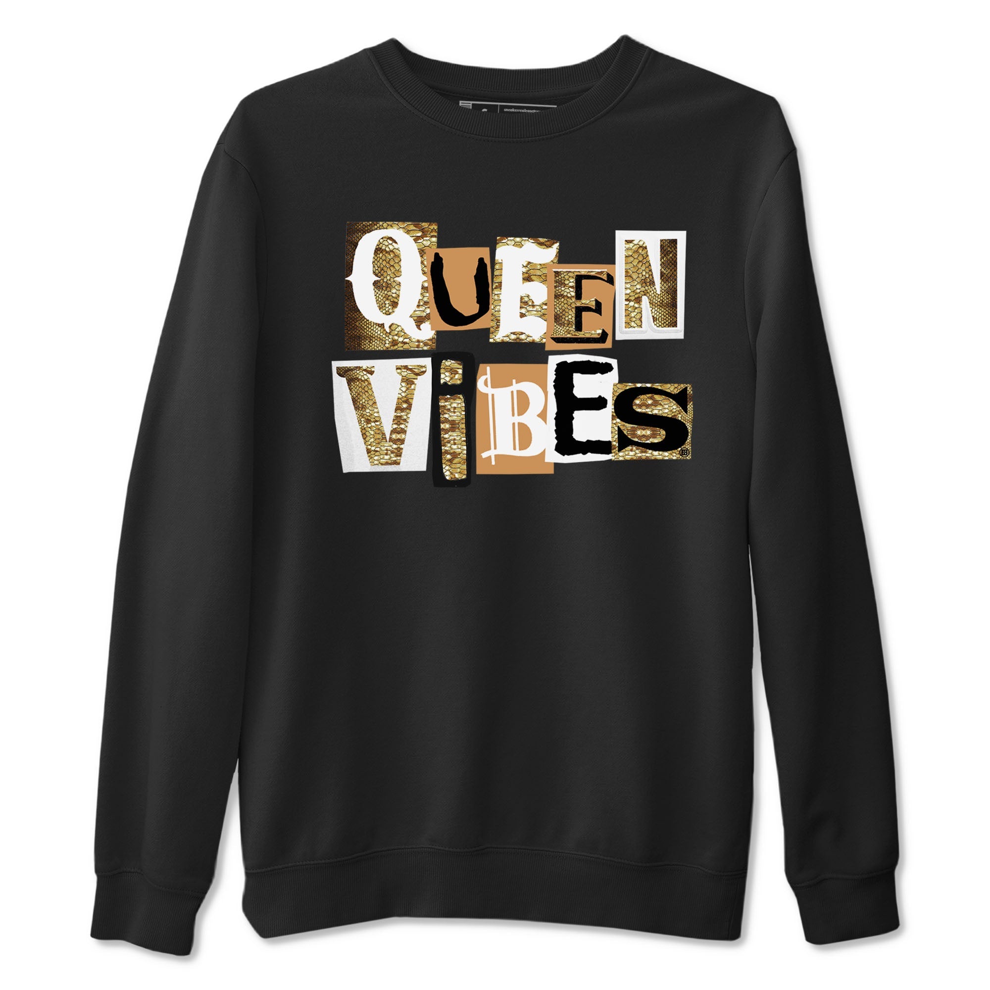 Air Force 1 Ivory Snake shirt to match jordans Queen Vibes sneaker tees Air Force 1 Ivory Snake Drip Gear Zone unisex cotton Black 2 crew neck shirt