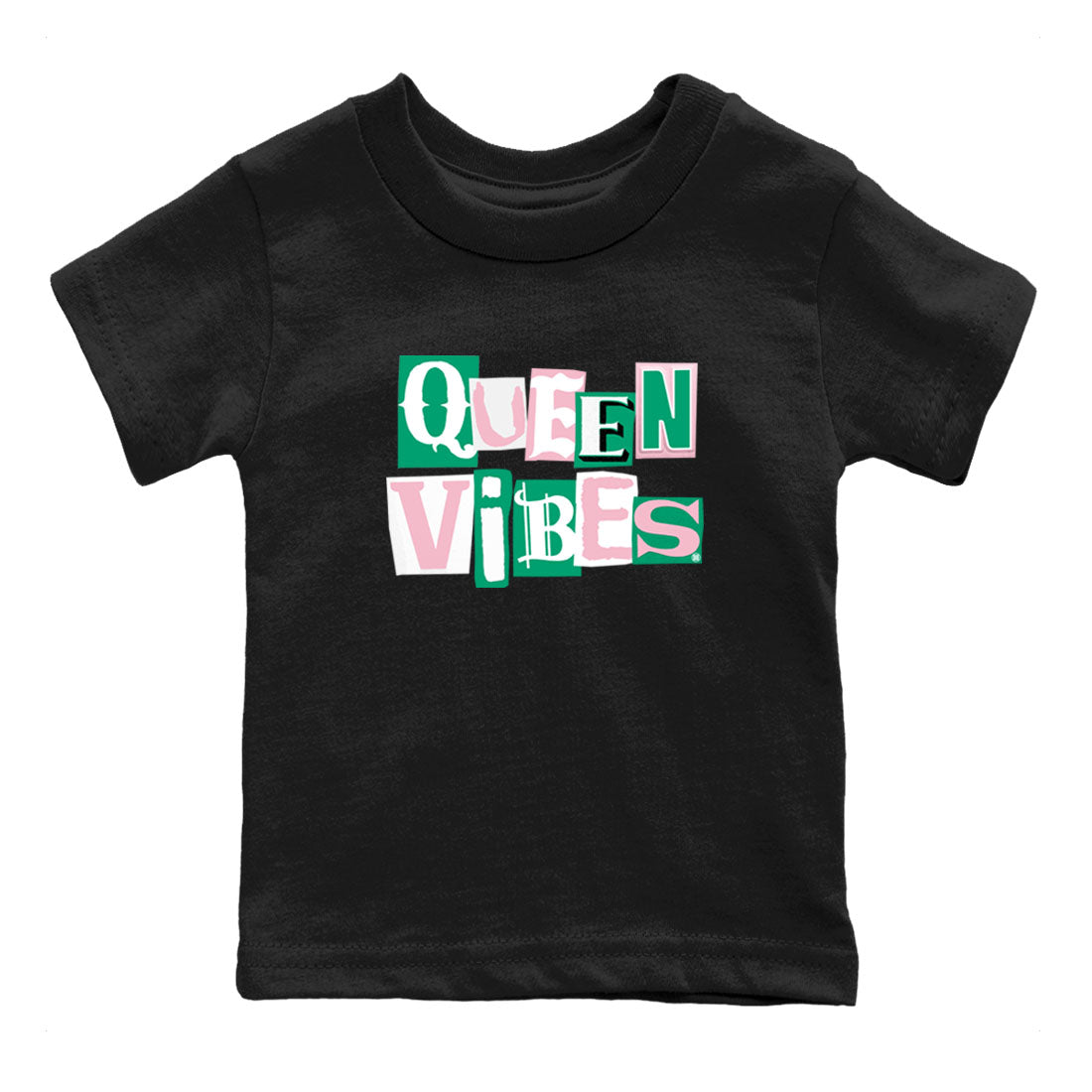 Dunk Low Medium Soft Pink Malachite shirt to match jordans Queen Vibes sneaker tees Dunks Medium Soft Pink Malachite Streetwear Brand Drip Gear Zone baby toddler Black 2 cotton Shirt