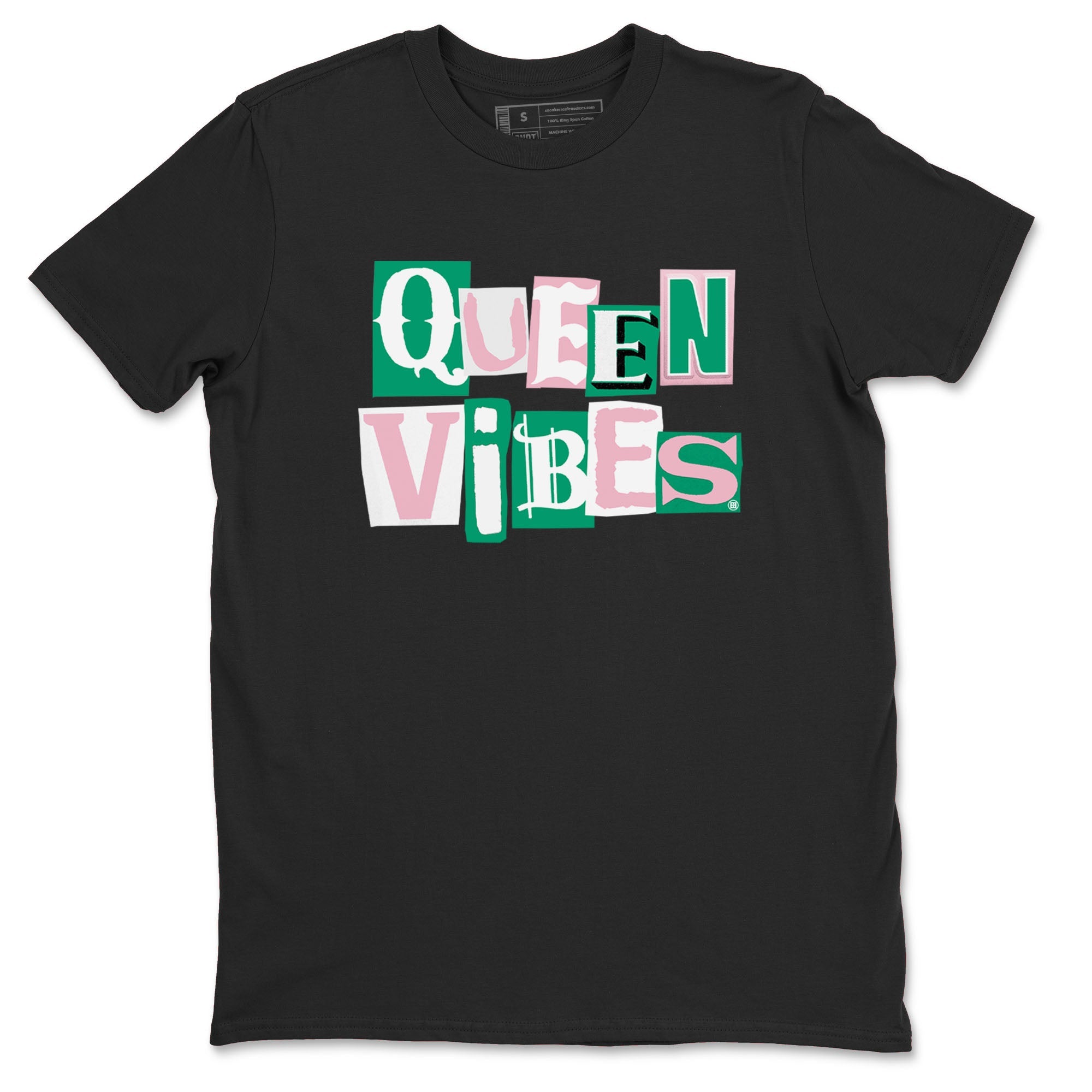 Dunk Low Medium Soft Pink Malachite shirt to match jordans Queen Vibes sneaker tees Dunks Medium Soft Pink Malachite Streetwear Brand Drip Gear Zone unisex cotton Black 2 crew neck shirt