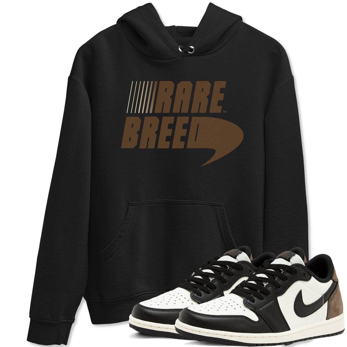 1s Mocha shirts to match jordans Rare Breed sneaker match tees Air Jordan 1 Mocha match shoes to clothes Drip Gear Zone unisex cotton Black 1 shirts