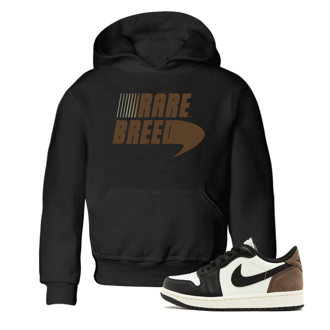 1s Mocha shirts to match jordans Rare Breed sneaker match tees Air Jordan 1 Mocha match shoes to clothes Drip Gear Zone Youth Baby Black 1 tee