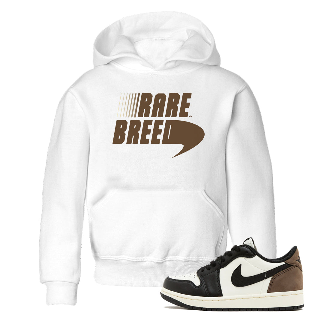 1s Mocha shirts to match jordans Rare Breed sneaker match tees Air Jordan 1 Mocha match shoes to clothes Drip Gear Zone Youth Baby White 1 tee