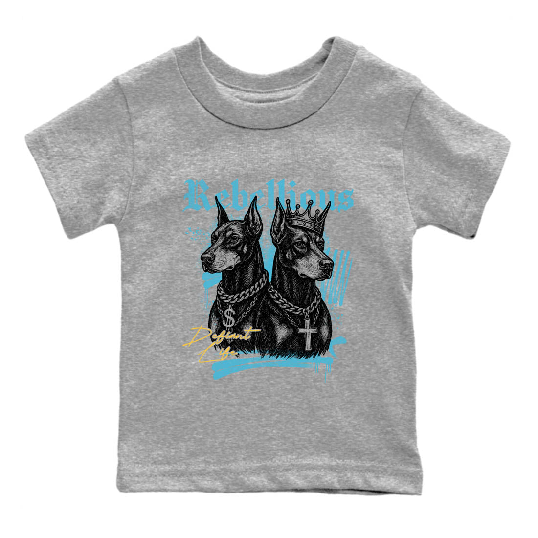 Sneaker Threads  Sneaker Tees To Match Air Jordan 11 Retro Gamma  Rebellious Youth Graphic Tee Heather Grey 2. Perfect for Jordan releases 2025 colorways.