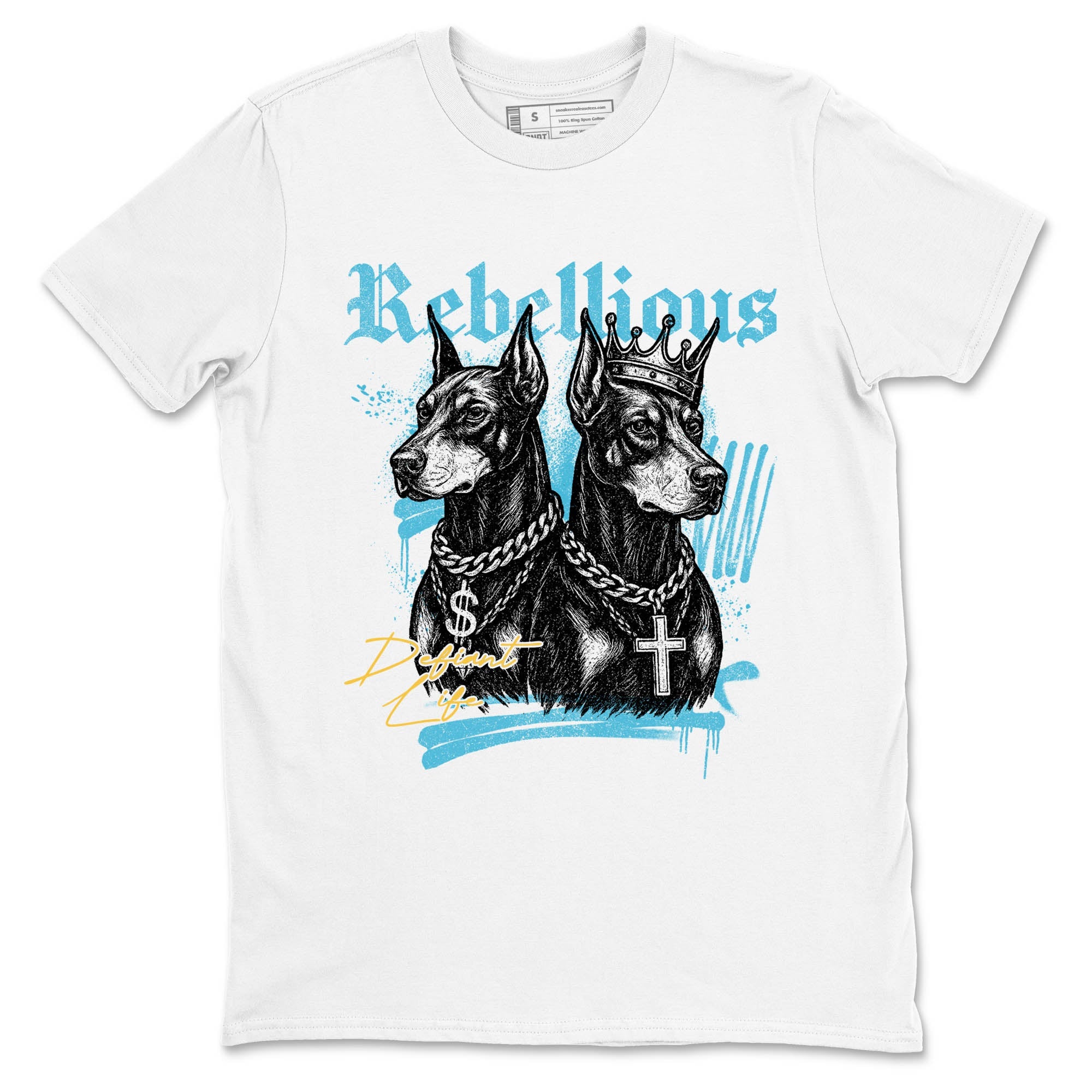 Sneaker Threads  Sneaker Tees To Match Air Jordan 11 Retro Gamma  Rebellious Graphic Tee White 2. Perfect for Jordan releases 2025 colorways.