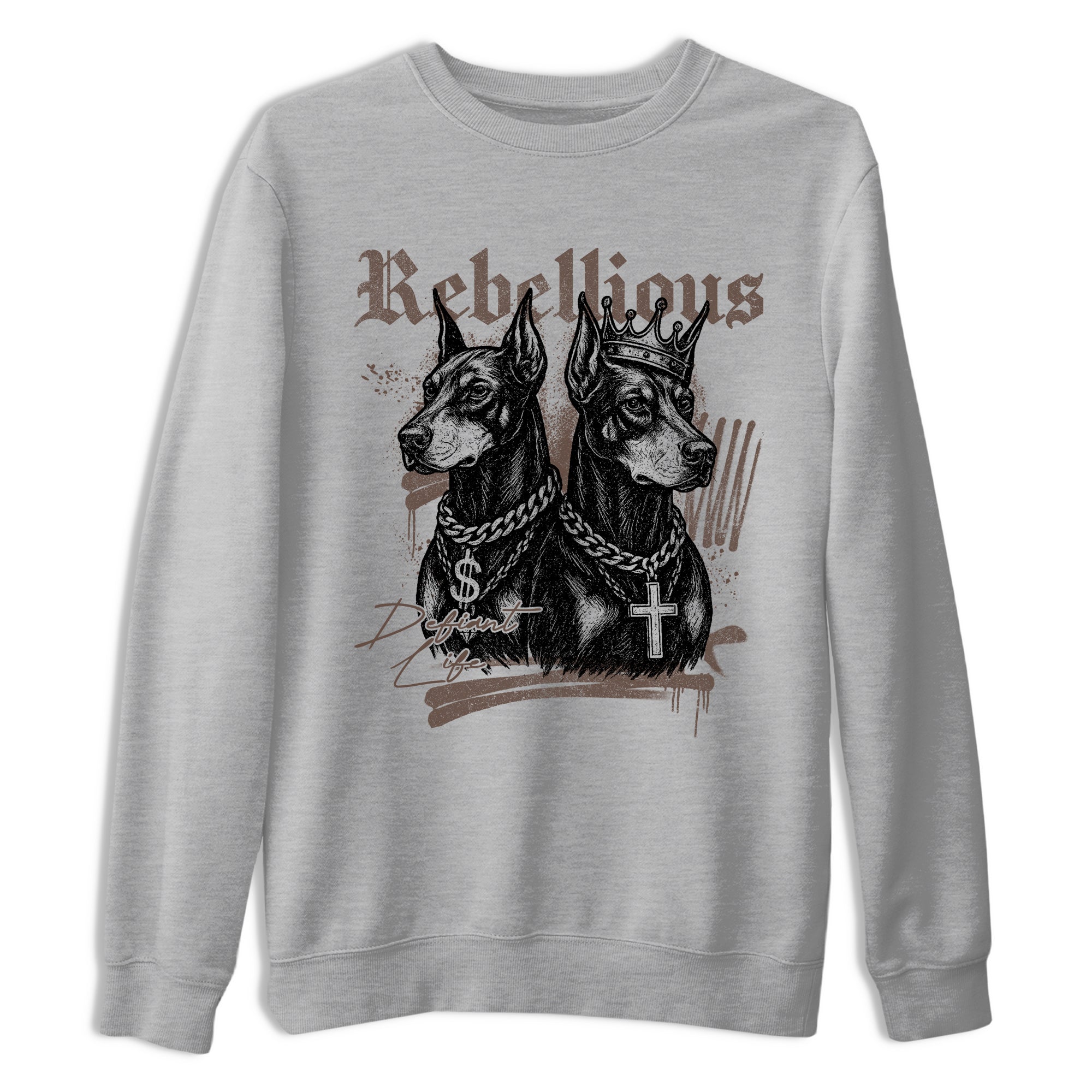 Sneaker match tees  Sneaker Tees To Match Air Jordan 4 Cave Stone Shoes  Rebellious Tee Heather Grey 2