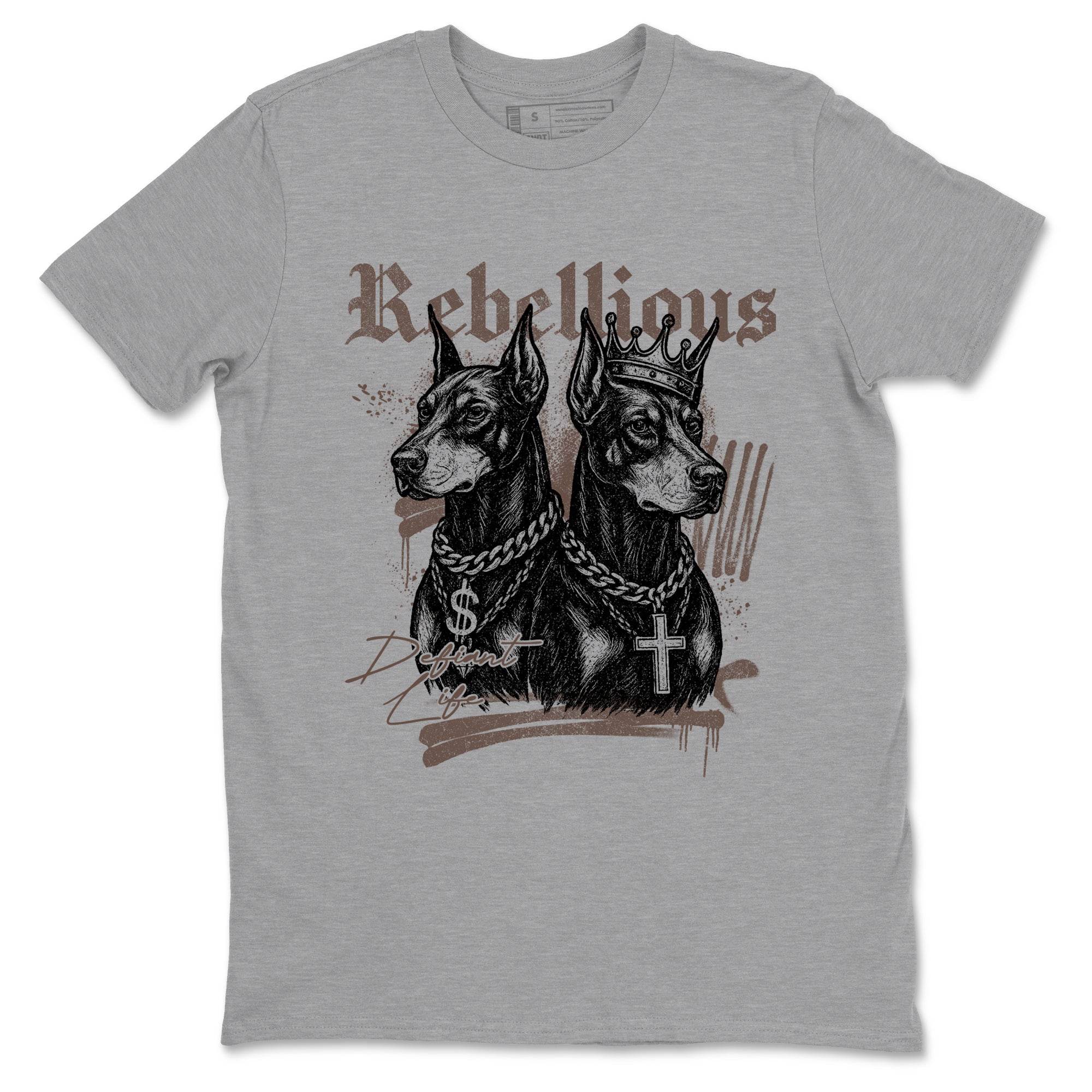 Sneaker match tees  Sneaker Tees To Match Air Jordan 4 Cave Stone Shoes  Rebellious Tee Heather Grey 2