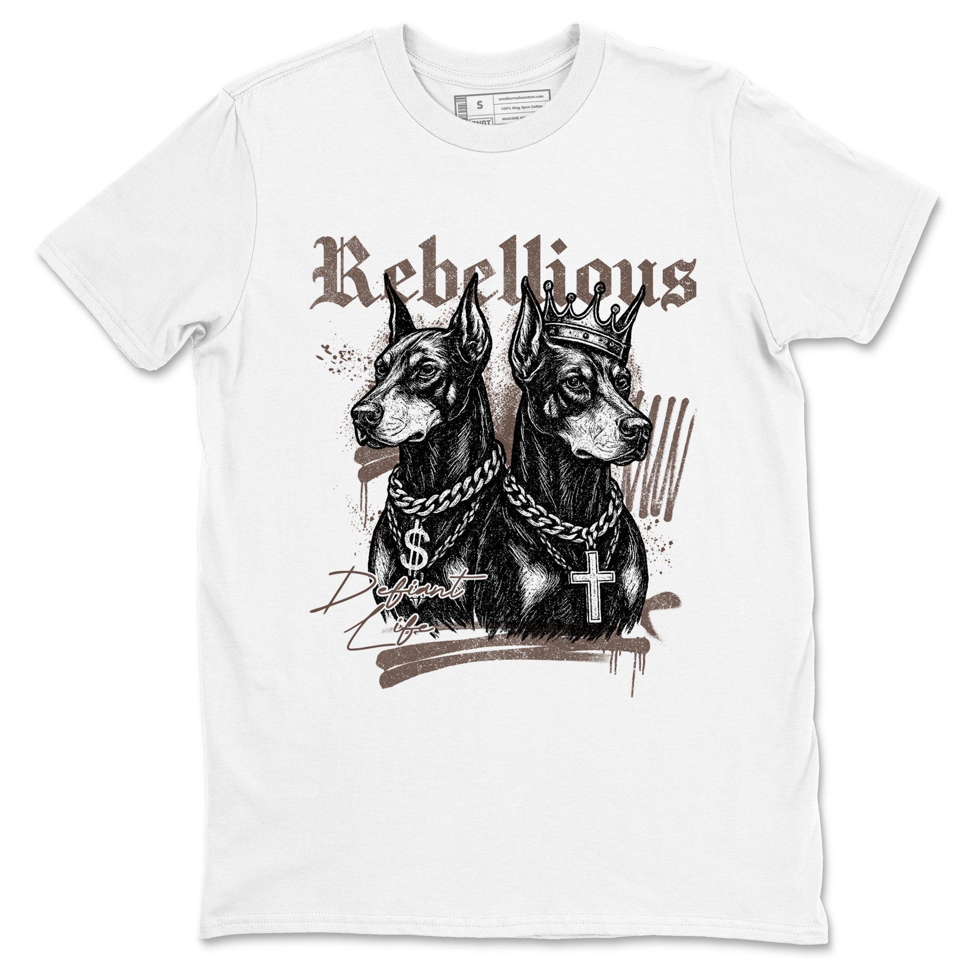 Sneaker match tees  Sneaker Tees To Match Air Jordan 4 Cave Stone Shoes  Rebellious Tee White 2