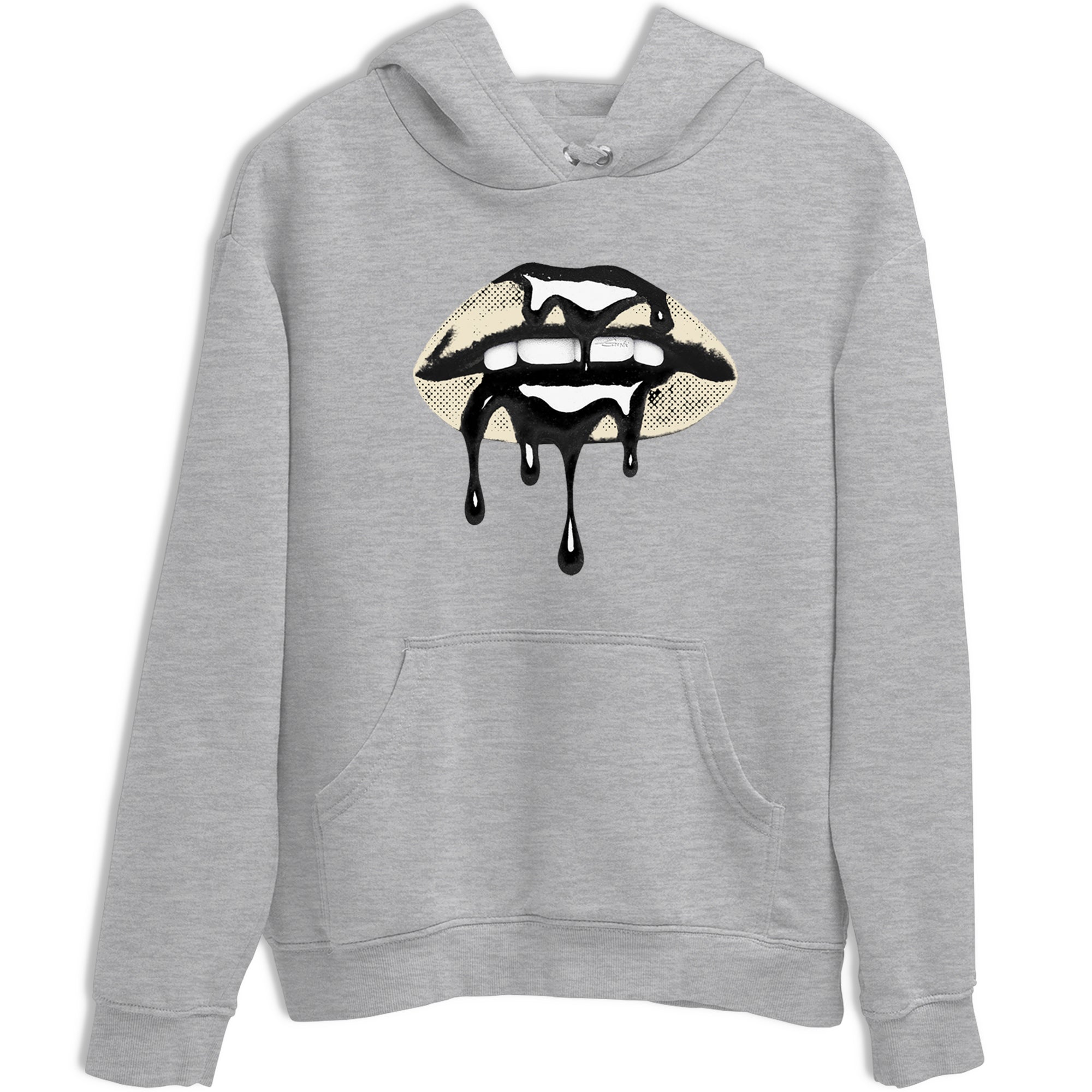 Sneaker Threads  Sneaker Tees To Match Air Foamposite One Pearl  Retro Dripping Lips Graphic Tee Heather Grey 2. Perfect for Jordan releases 2025 colorways.