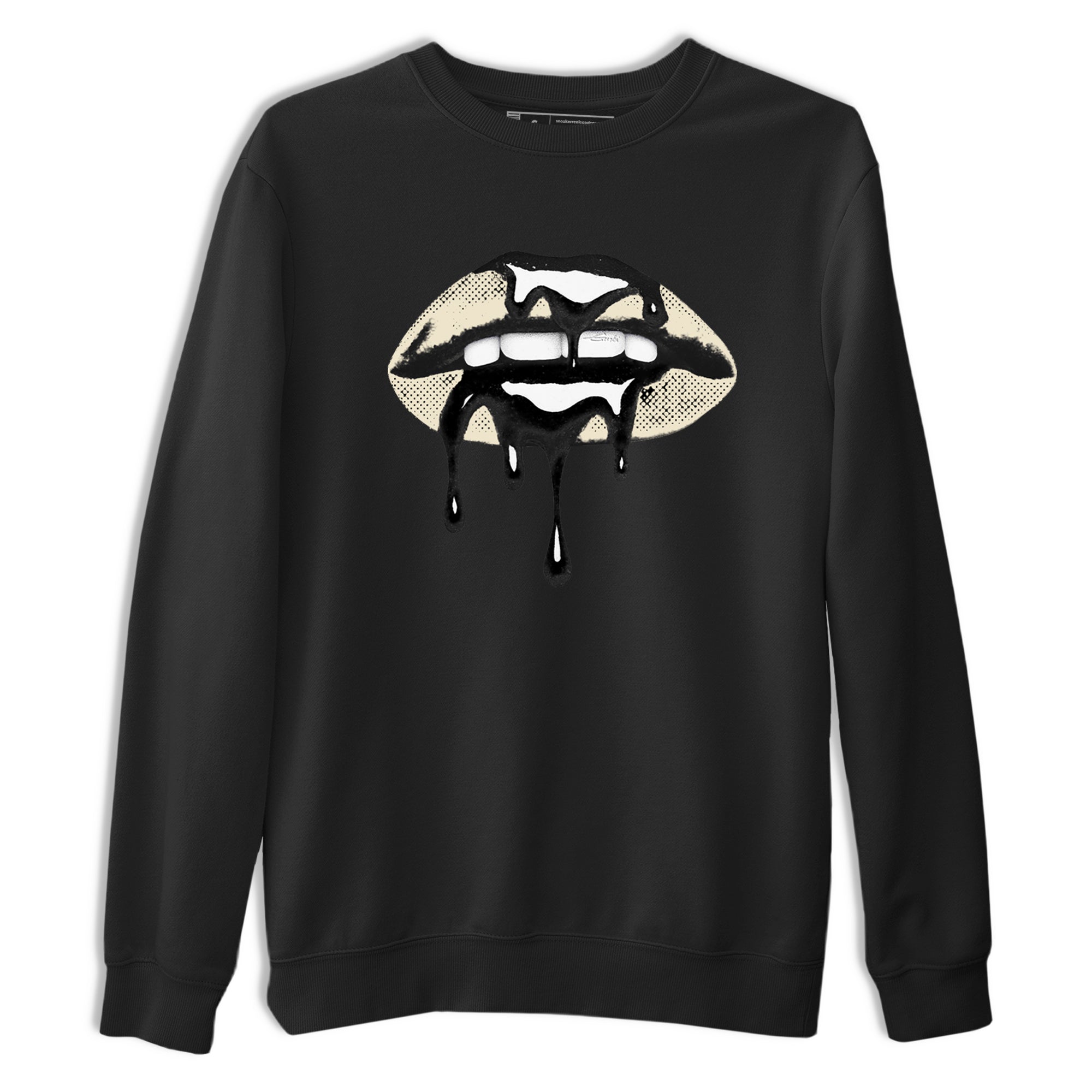 Sneaker Threads  Sneaker Tees To Match Air Foamposite One Pearl  Retro Dripping Lips Graphic Tee Black 2. Perfect for Jordan releases 2025 colorways.
