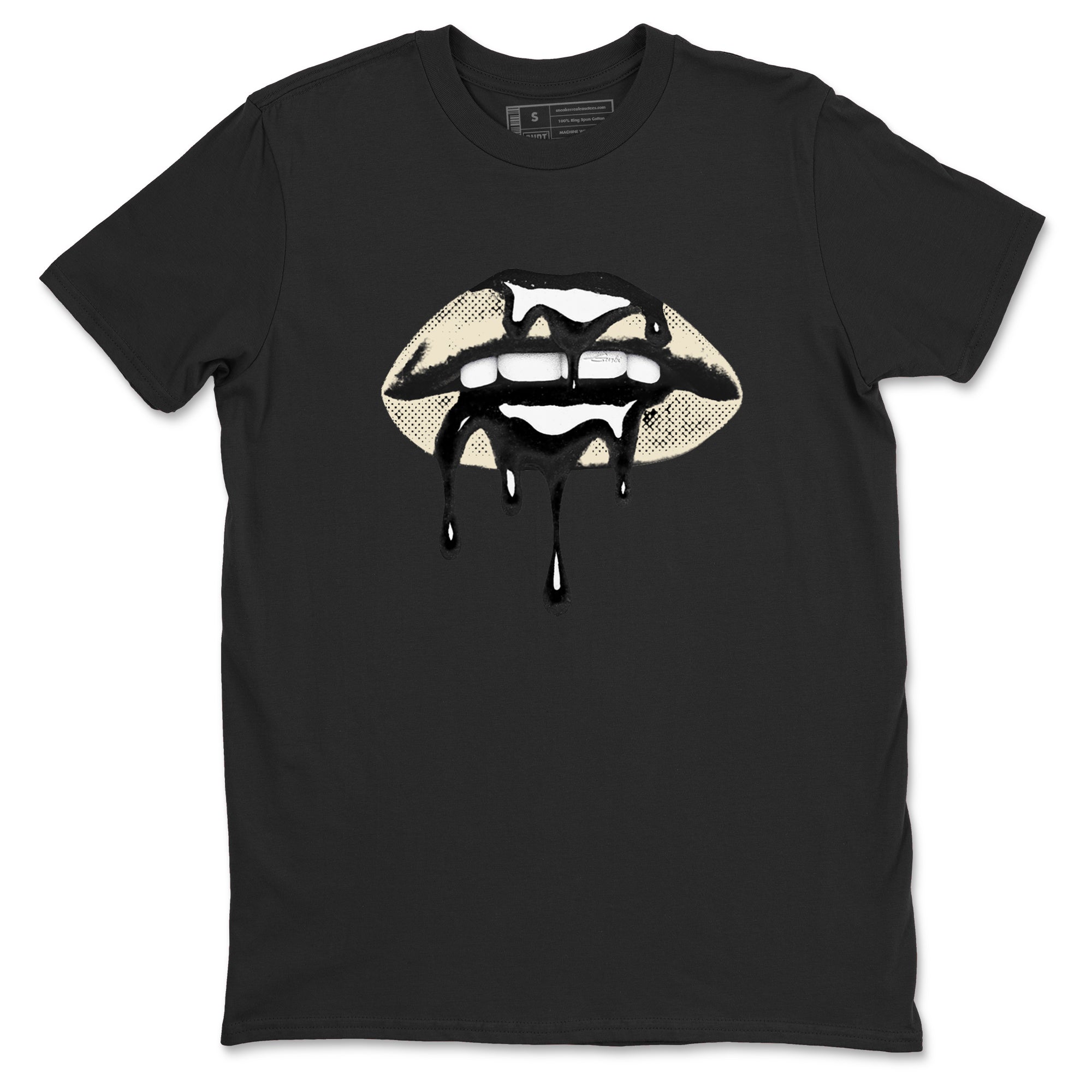 Sneaker Threads  Sneaker Tees To Match Air Foamposite One Pearl  Retro Dripping Lips Graphic Tee Black 2. Perfect for Jordan releases 2025 colorways.