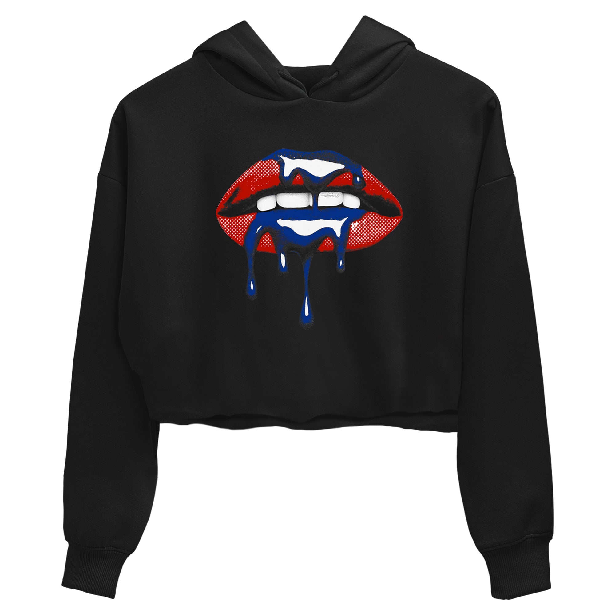 Sneaker Threads  Sneaker Tees To Match Air Jordan 11 Rare Air  Retro Dripping Lips Crop Tee Black 2. Perfect for Jordan releases 2025 colorways.