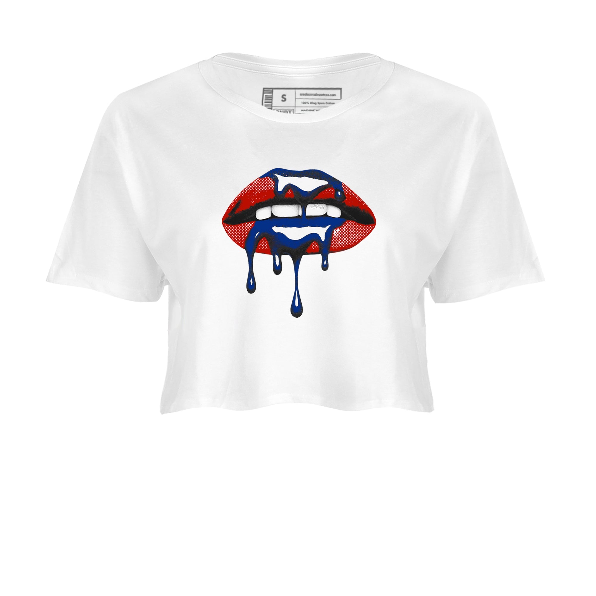 Sneaker Threads  Sneaker Tees To Match Air Jordan 11 Rare Air  Retro Dripping Lips Crop Tee White 2. Perfect for Jordan releases 2025 colorways.