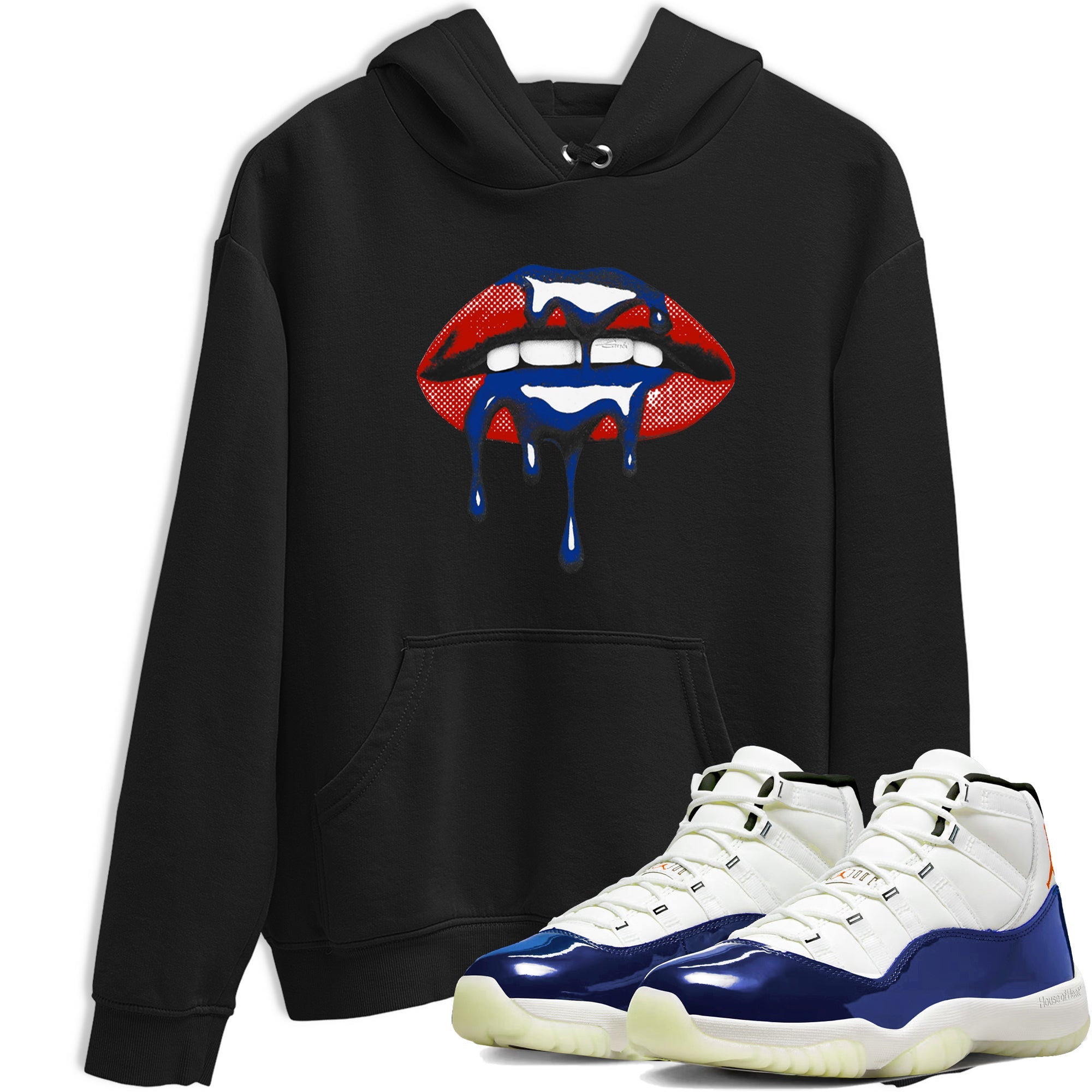 Sneaker Threads  Sneaker Tees To Match Air Jordan 11 Rare Air  Retro Dripping Lips Graphic Tee Black 1. Perfect for Jordan releases 2025 colorways.