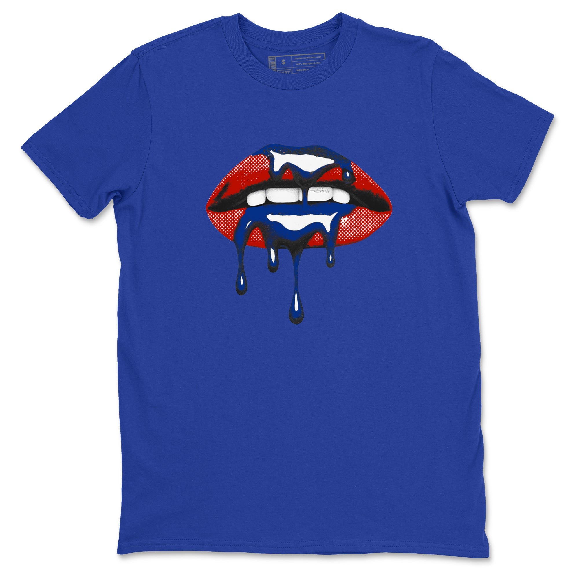 Sneaker Threads  Sneaker Tees To Match Air Jordan 11 Rare Air  Retro Dripping Lips Graphic Tee Royal Blue 2. Perfect for Jordan releases 2025 colorways.