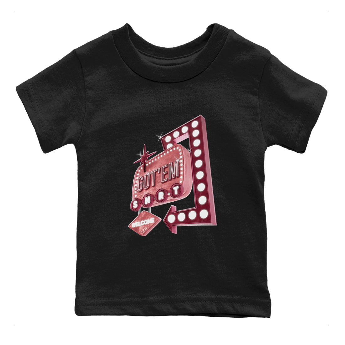 Dunk Valentines Day 2024 shirt to match jordans Retro Neon Sign sneaker tees Dunk Happy Valentines Day 2024 Drip Gear Zone Baby Toddler Black 2 T-Shirt