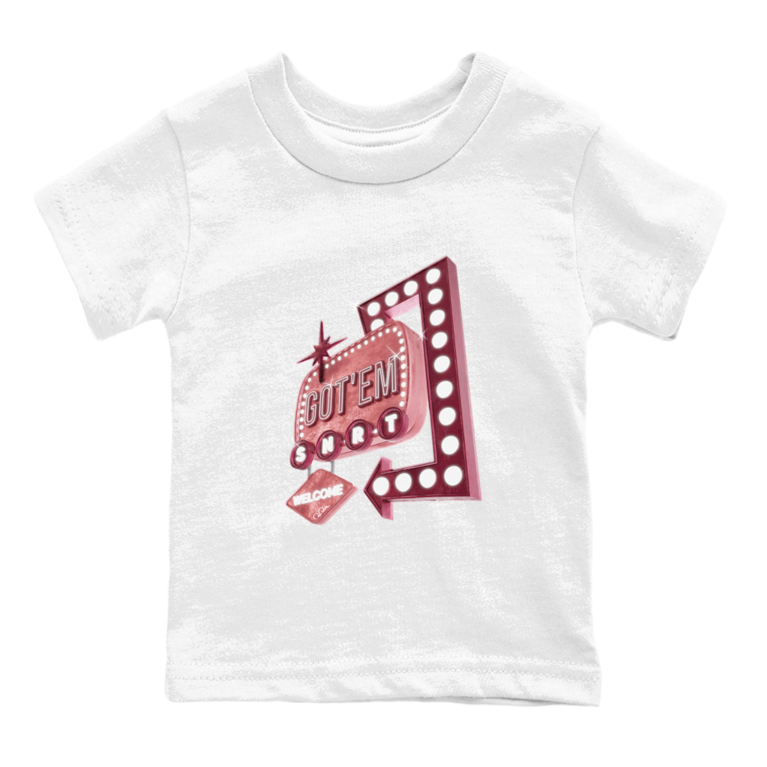 Dunk Valentines Day 2024 shirt to match jordans Retro Neon Sign sneaker tees Dunk Happy Valentines Day 2024 Drip Gear Zone Baby Toddler White 2 T-Shirt