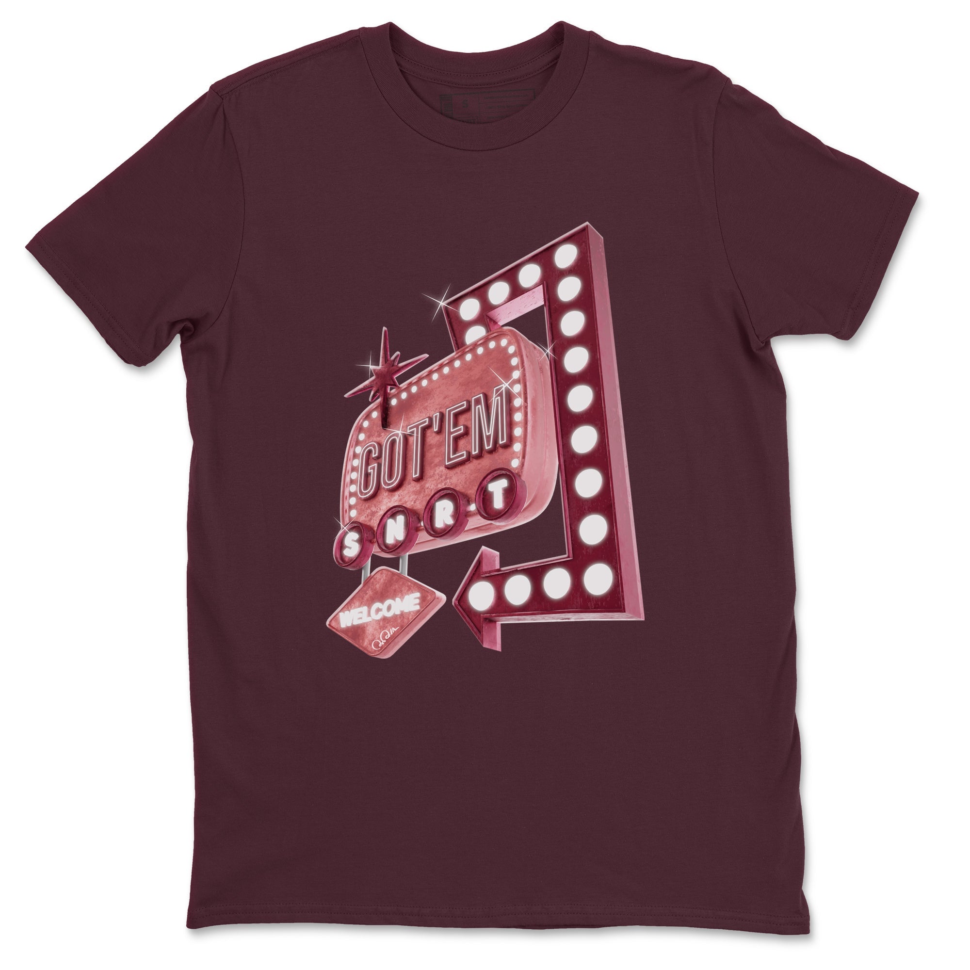 Dunk Valentines Day 2024 shirt to match jordans Retro Neon Sign sneaker tees Dunk Happy Valentines Day 2024 Drip Gear Zone Unisex Maroon 2 T-Shirt