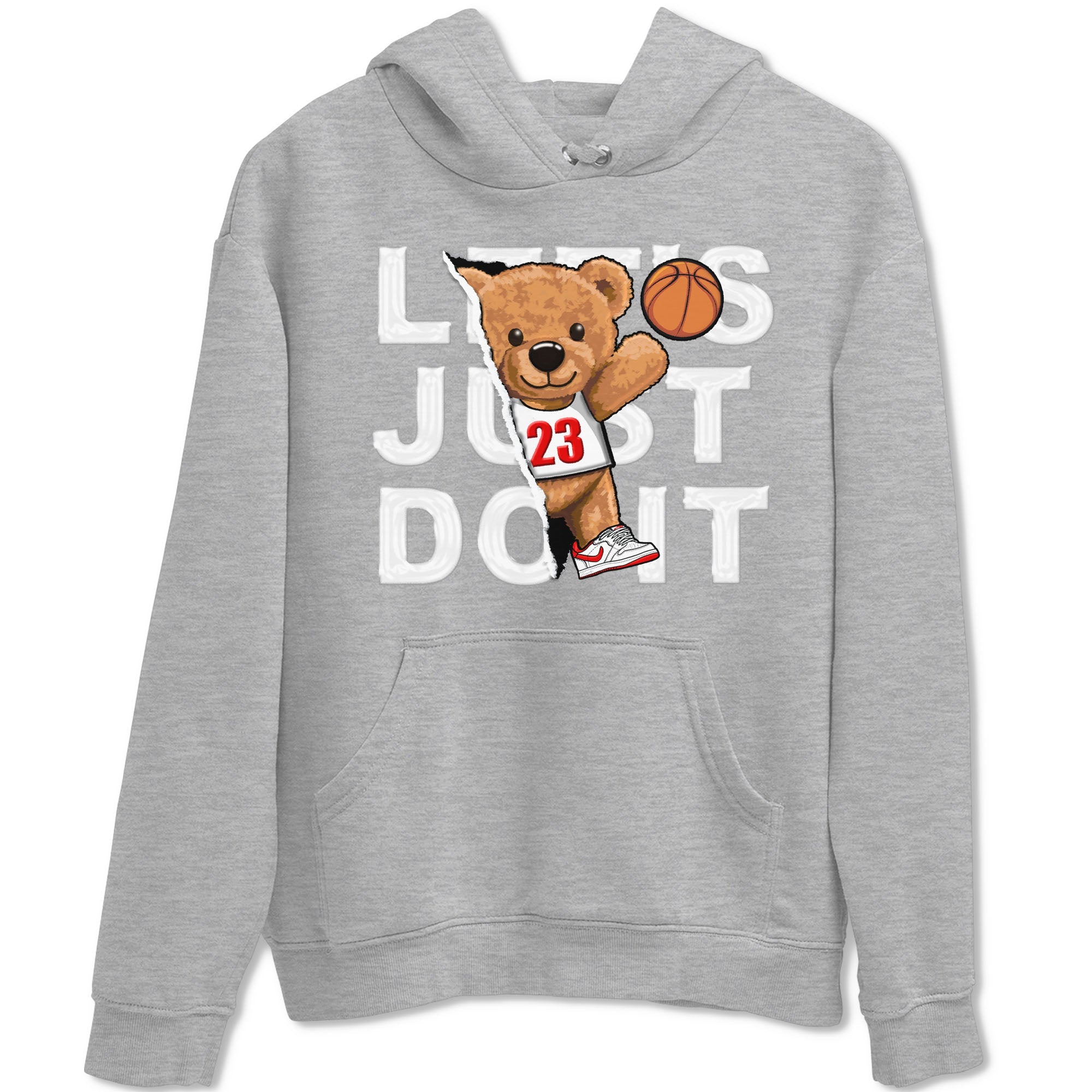 1s Low University Red shirt to match jordans Rip Out Bear sneaker tees Air Jordan 1 University Red Drip Gear Zone Sneaker Matching Clothing Brand Unisex Sneaker Tee Heather Grey 2 T-Shirt
